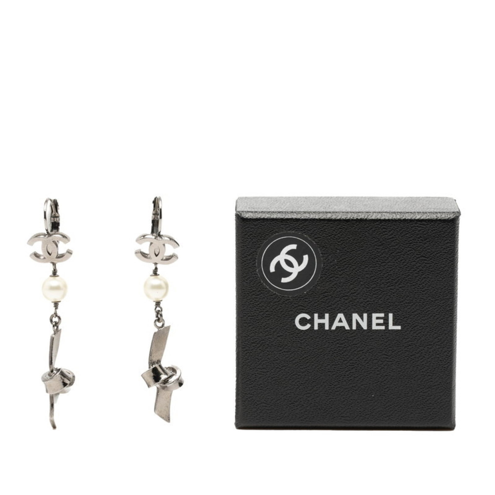 Metal Stud Chanel Earrings - 4