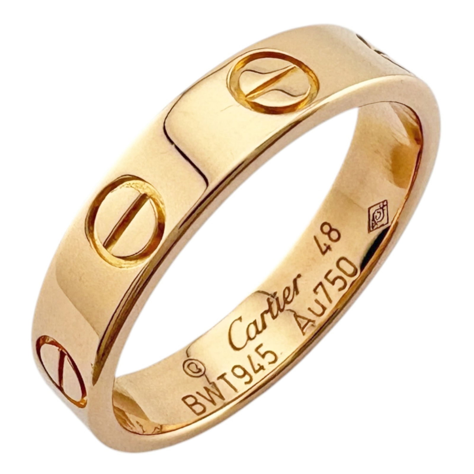 Pink Gold Ring Band Cartier (1 of 5)