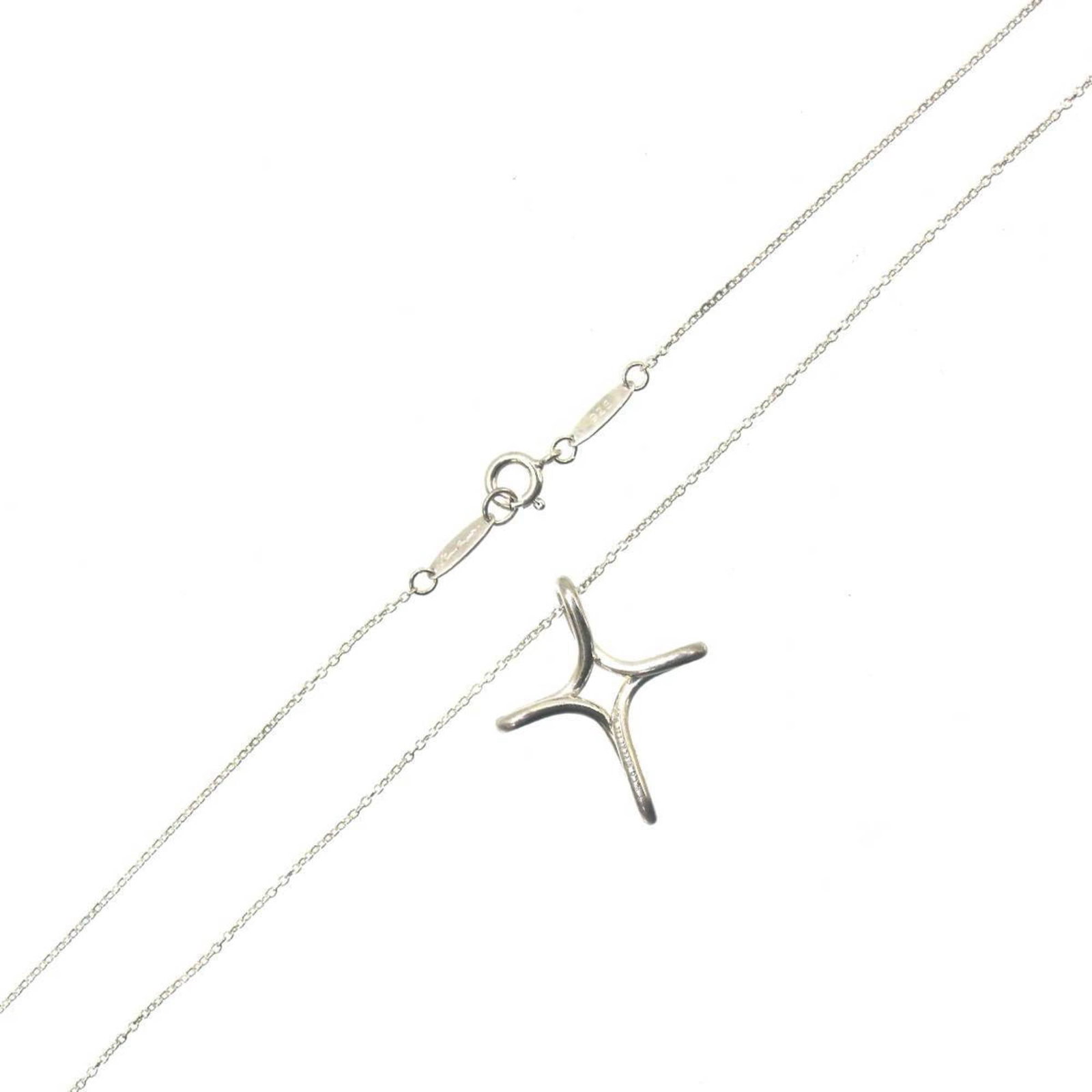Tiffany & Co. Cross Necklace 925 Silver 3.1G (1 of 6)