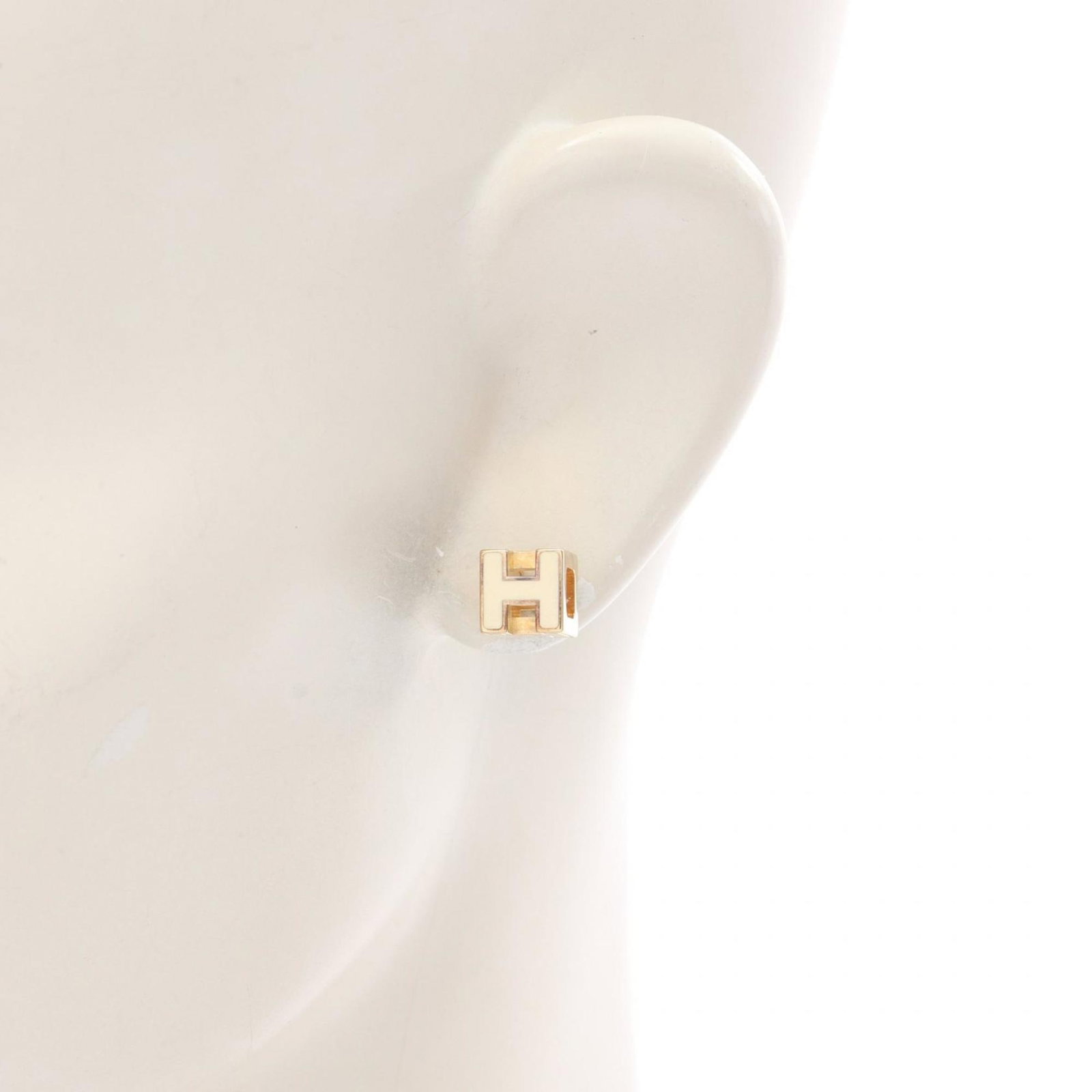 Hermes Stud Earrings Gold Plating - 4