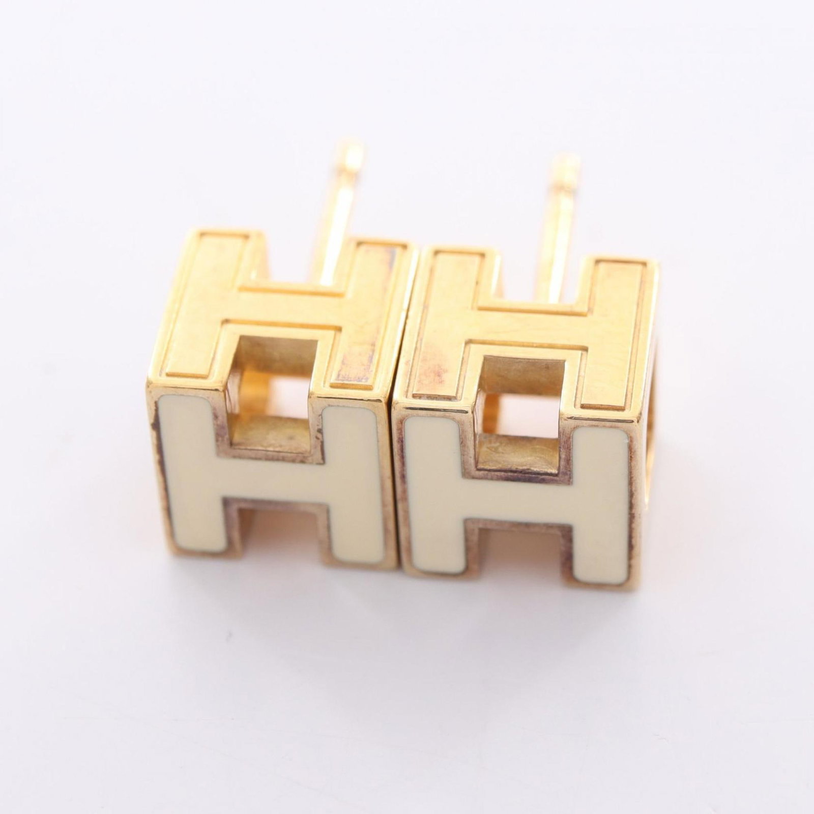Hermes Stud Earrings Gold Plating - 5