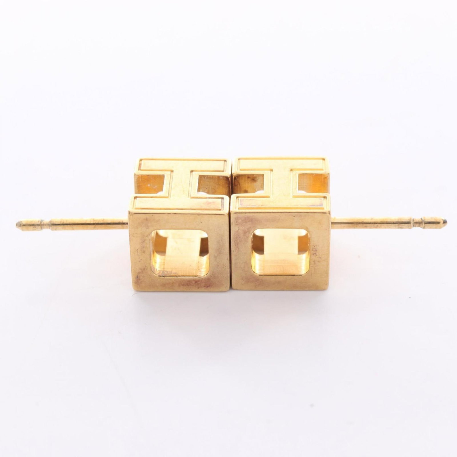 Hermes Stud Earrings Gold Plating - 7