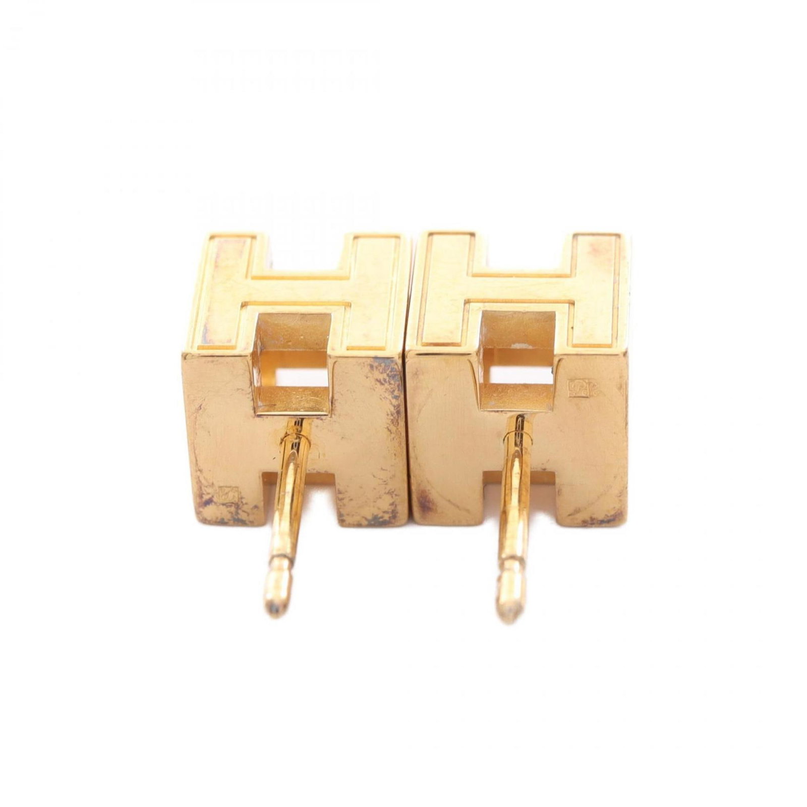 Hermes Stud Earrings Gold Plating - 8