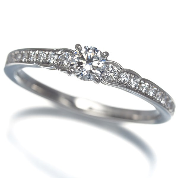 Diamond Ring 0.20ct F VS2 Ex Hanaurara Niwaka Us5.75: Diamond Ring 0.20ct F VS2 Ex Hanaurara Niwaka Us5.75 Diamond Ring 0.20ct F VS2 Ex Hanaurara Niwaka Us5.75 features an exquisite natural diamond, expertly cut into a brilliant EXCELLENT shape,