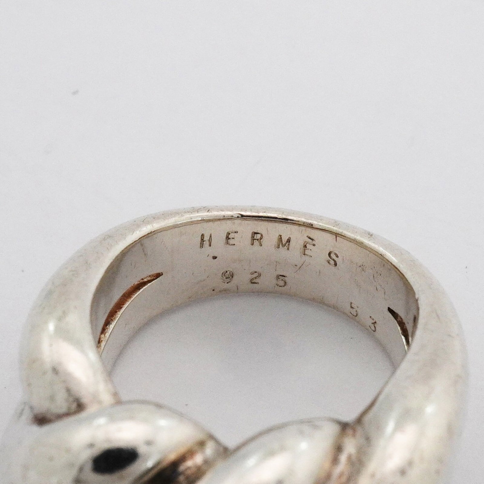 Silver Ring Band Hermes 925 - 4
