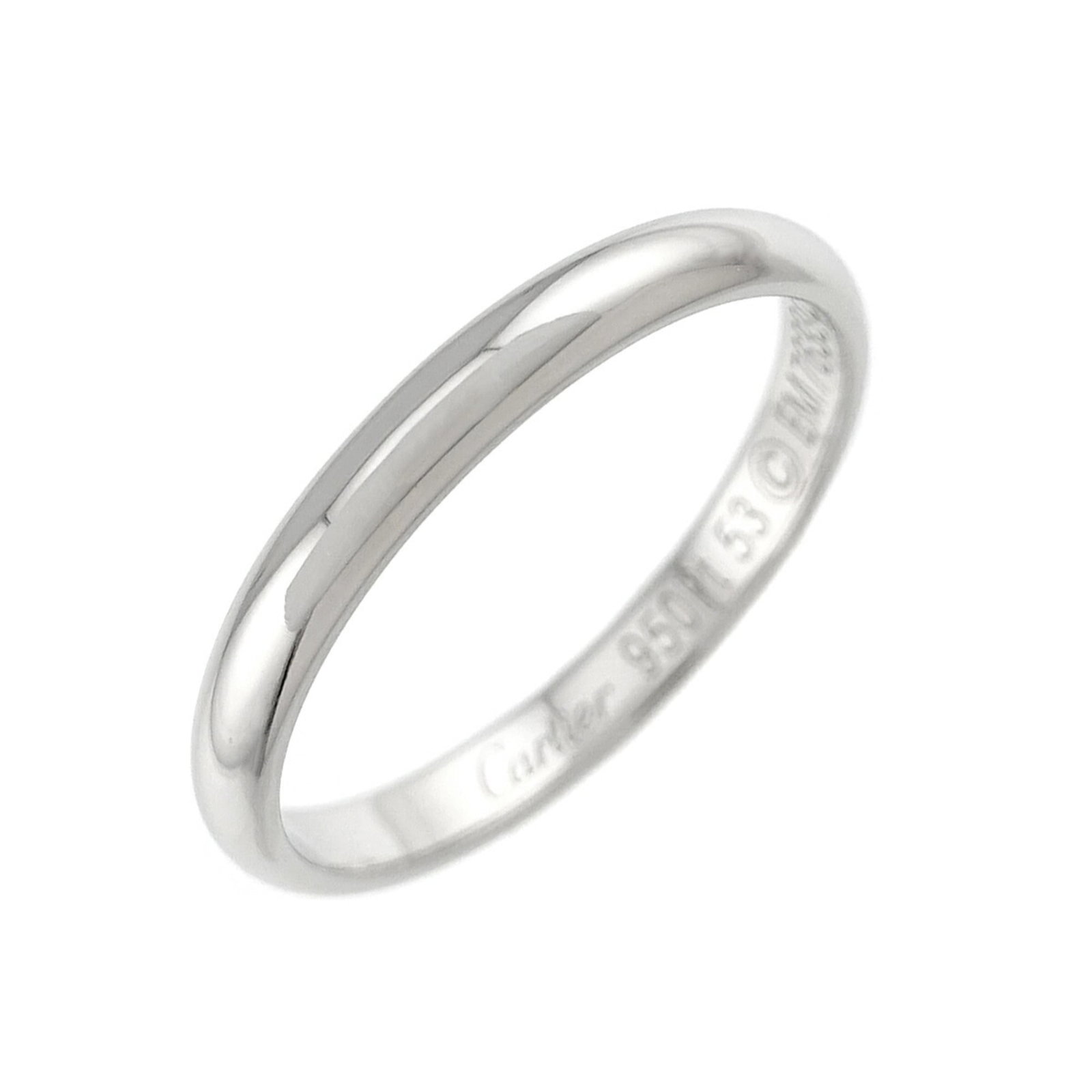 Platinum 950 Cartier Ring Band: Platinum 950 Cartier Ring Band Platinum 950 Cartier Ring Band, featuring the iconic brand's signature style, boasts a sleek and sophisticated design. Made from high-quality platinum 950 material,