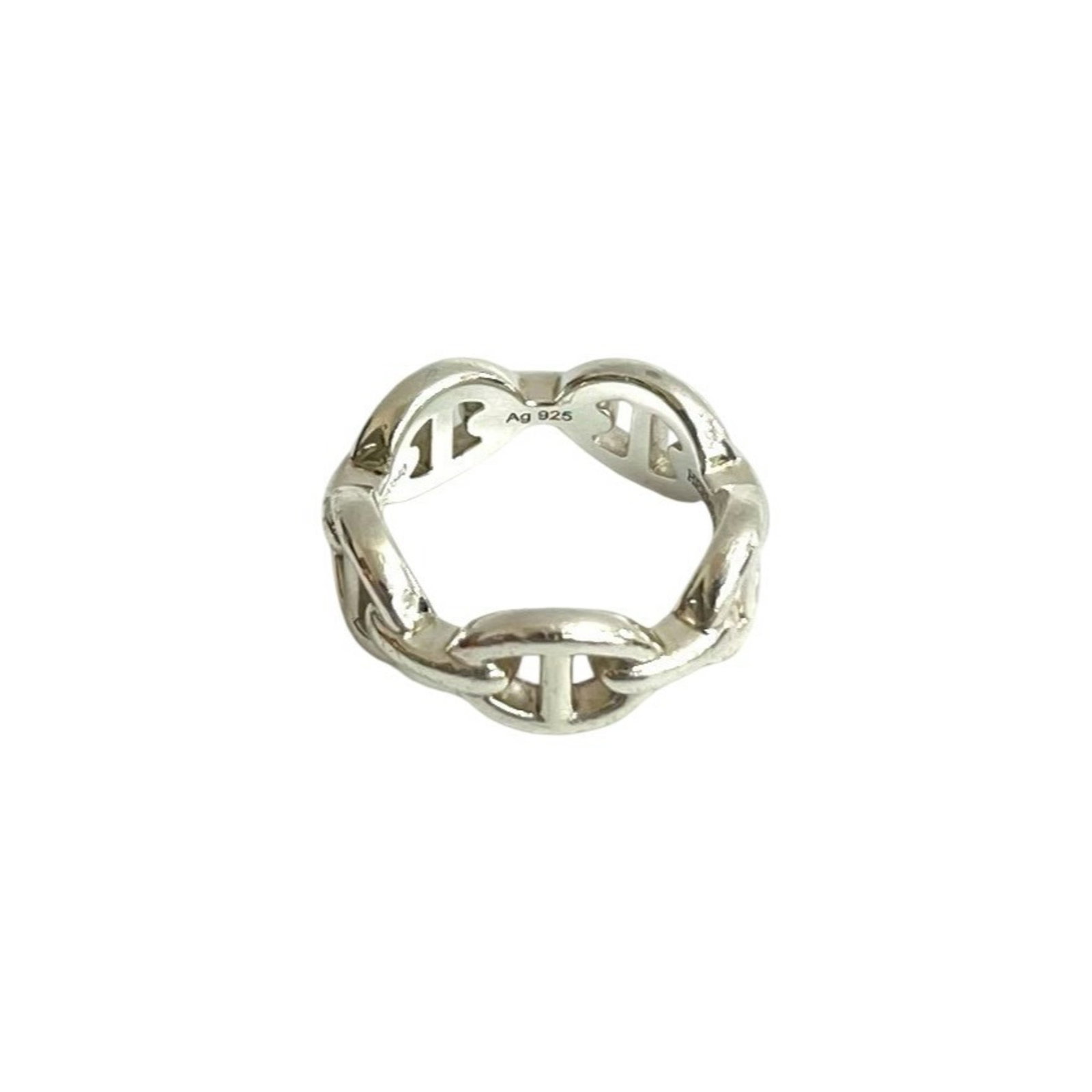 Silver Ring Band Hermes 925 - 5