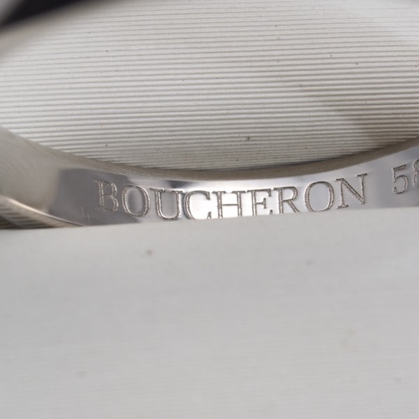 Eu58 Medium 950 Platinum Boucheron Facette Ring - 3