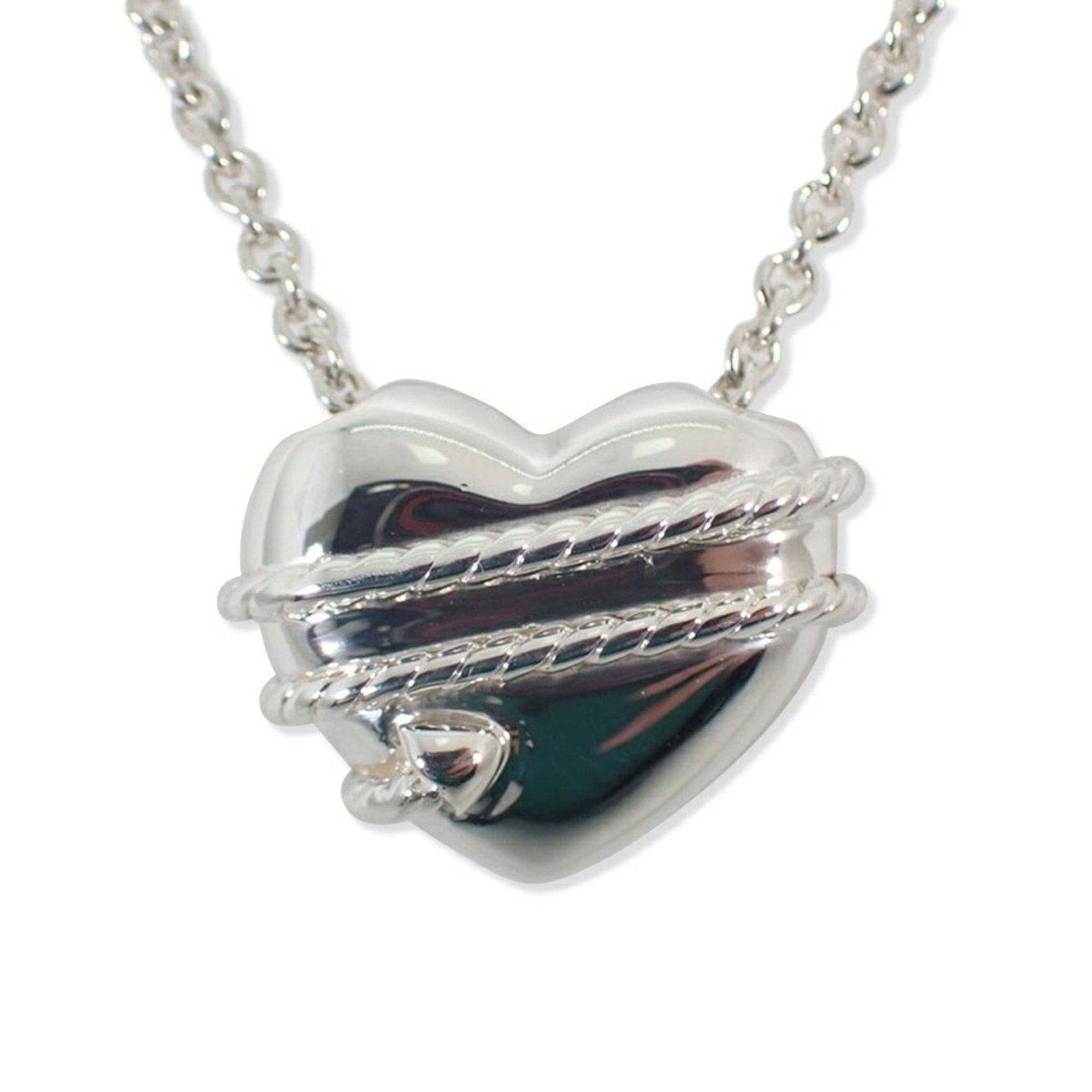 Tiffany 925 Heart Arrow Pendant Necklace: Tiffany 925 Heart Arrow Pendant Necklace Sterling silver 925 Heart Arrow Pendant Necklace, crafted from high-quality materials, features a pendant size of 12.5mm x 16mm and a neck circumference of 46 