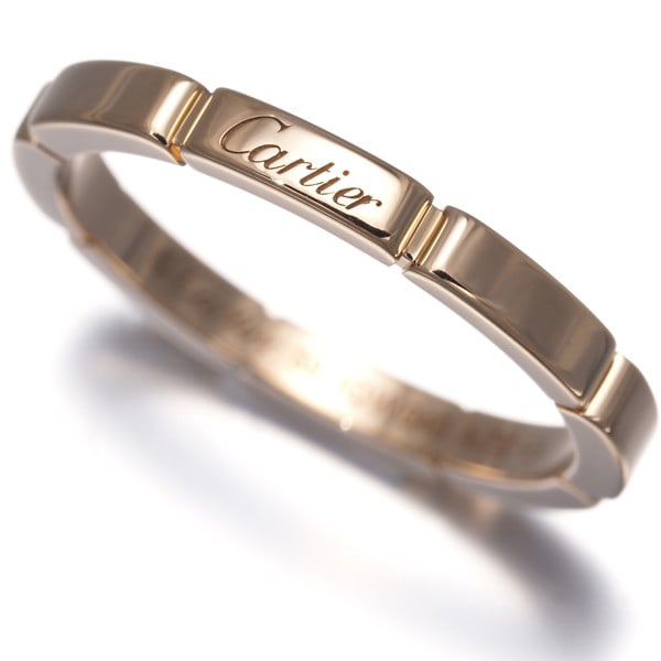 Cartier Ring Maillon Panthere Eu59 18K 750 Rose Gold: Cartier Ring Maillon Panthere Eu59 18K 750 Rose Gold 18k rose gold Cartier Maillon Panthere ring, featuring a signature hallmark. This elegant piece boasts a slender profile and 2.5mm width, making
