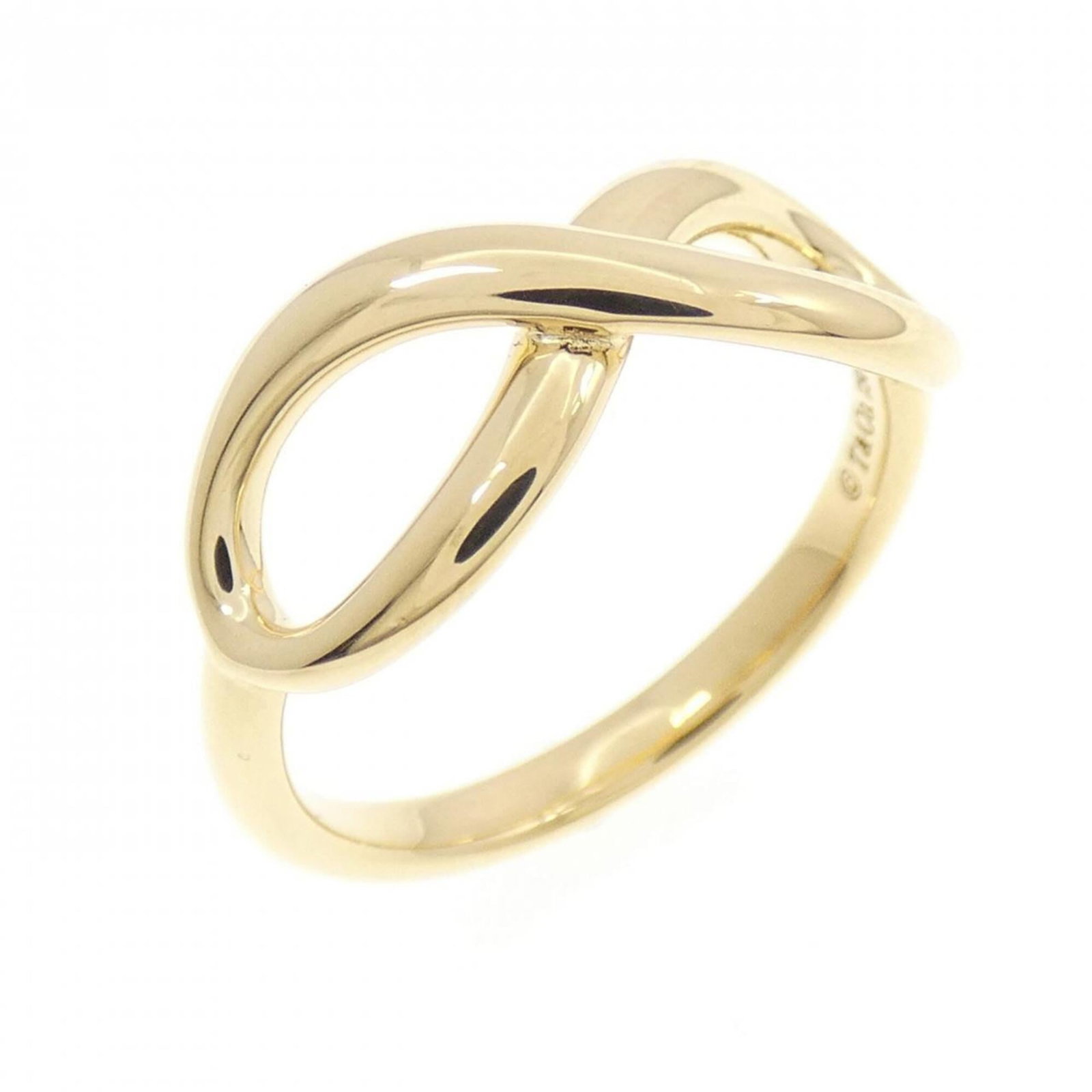 Tiffany gold ring band yellow: Tiffany gold ring band yellow Yellow gold (18K) Tiffany band ring with a slender profile, suitable for everyday wear. This women's ring features a classic design and a US size 5 fit. The 9.0 JP size