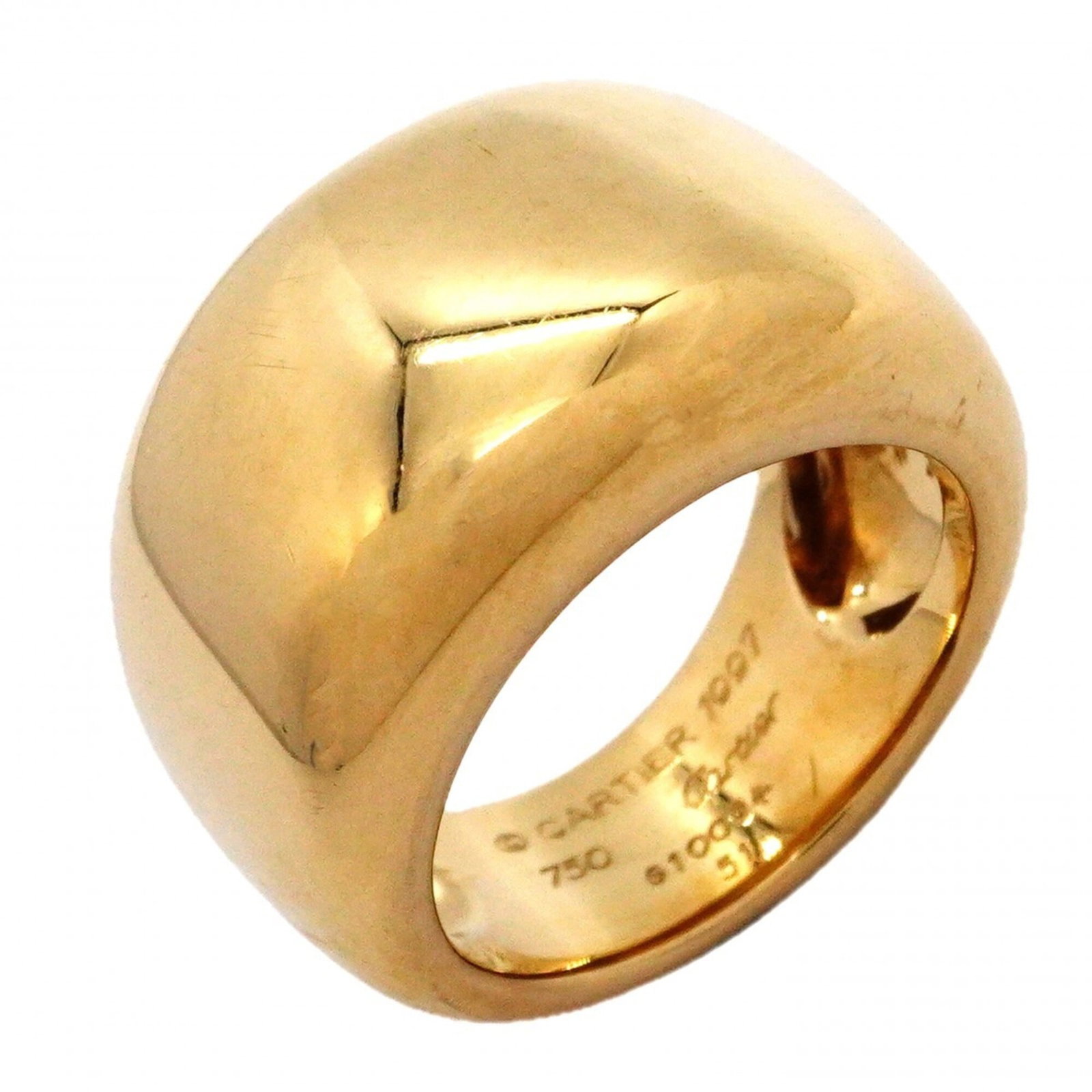 Yellow Gold Cartier Band Ring 18K: Yellow Gold Cartier Band Ring 18K Yellow Gold Cartier Band Ring 18K features 18K yellow gold construction, with a US size 6 fit. This band ring showcases the iconic Cartier brand, offering a classic