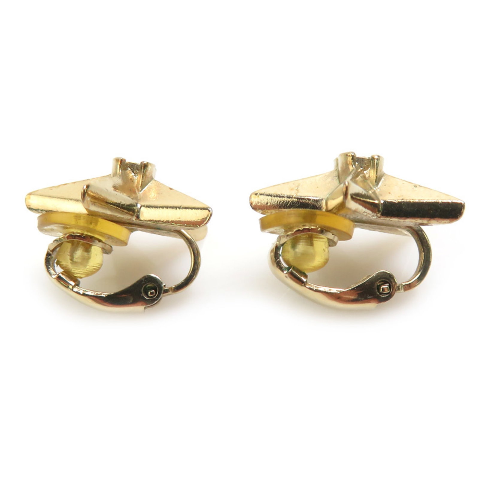 Metal Stud Chanel Earrings - 2