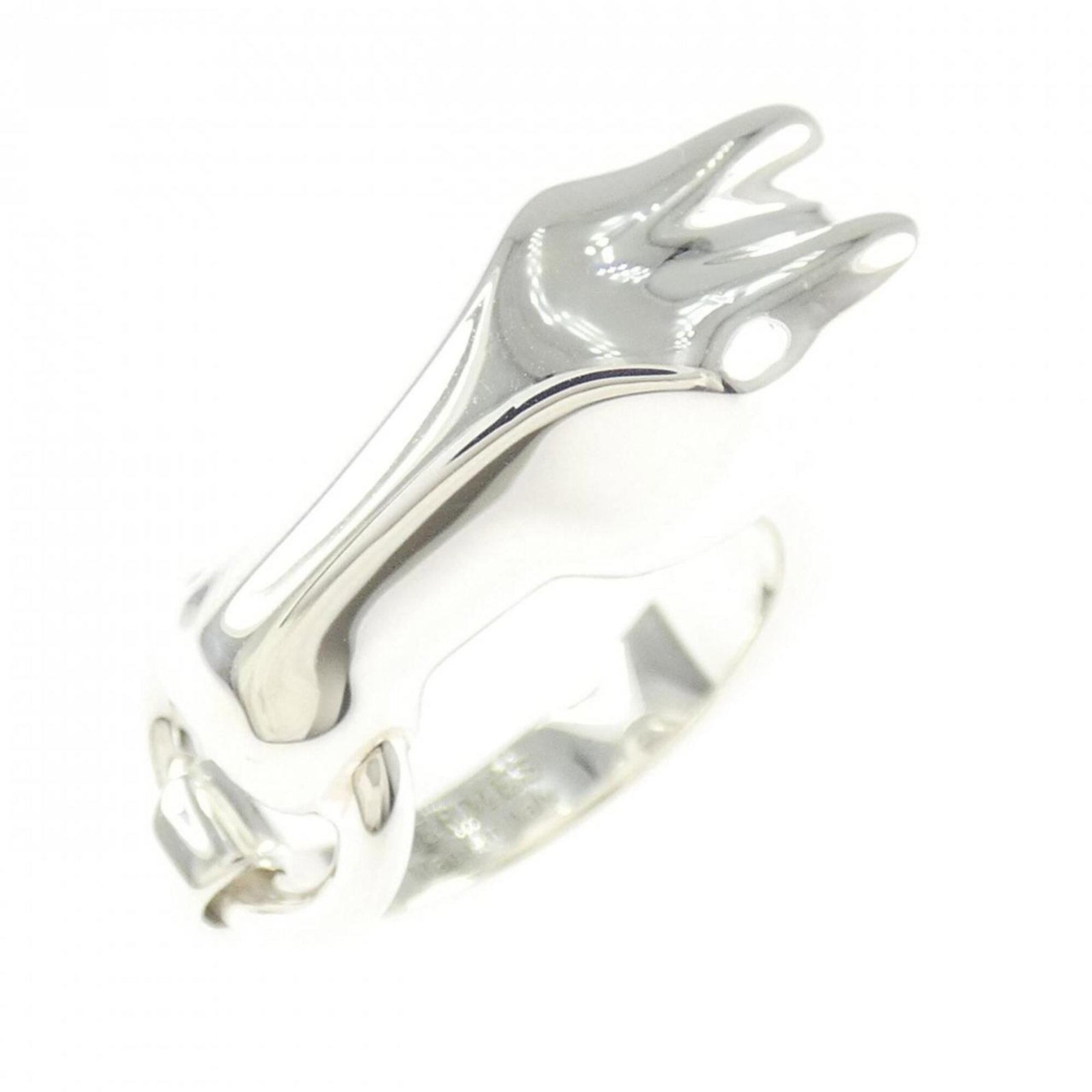 Silver Ring Band Hermes 925: Silver Ring Band Hermes 925 Silver Ring Band Hermes 925 features a sleek and sophisticated design, crafted from high-quality silver 925 material. This women's band ring boasts a classic style with a
