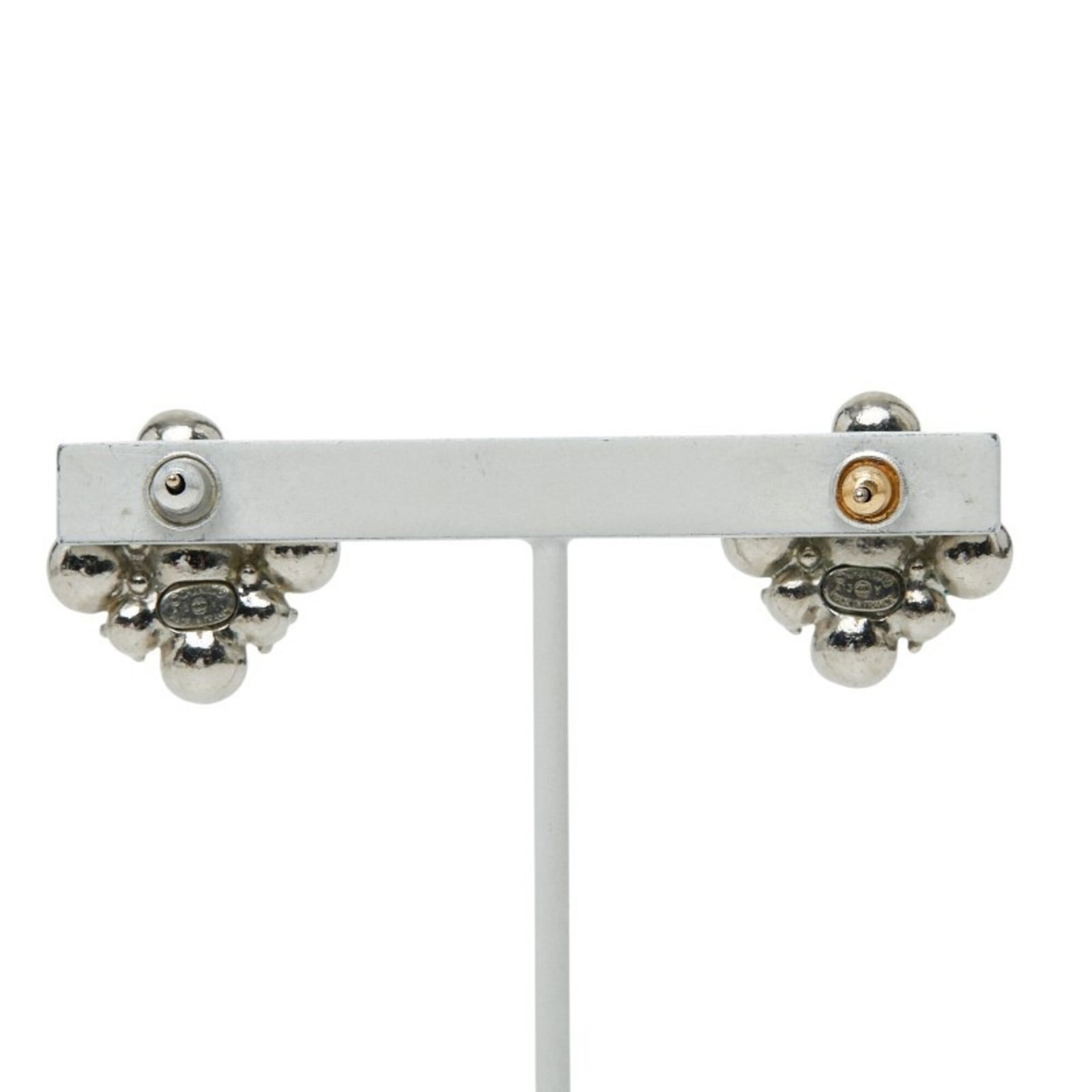 Metal Stud Chanel Earrings - 3