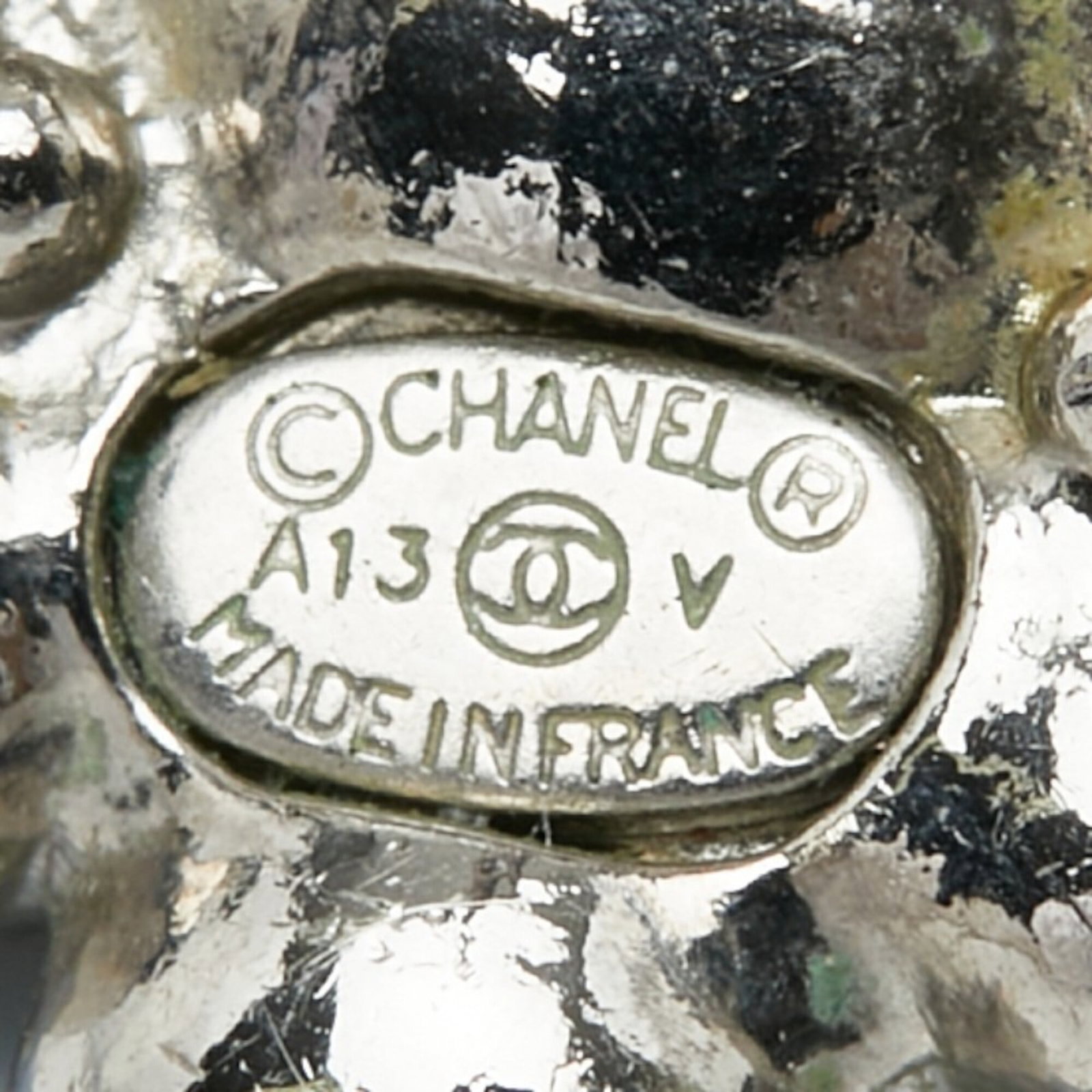 Metal Stud Chanel Earrings - 4