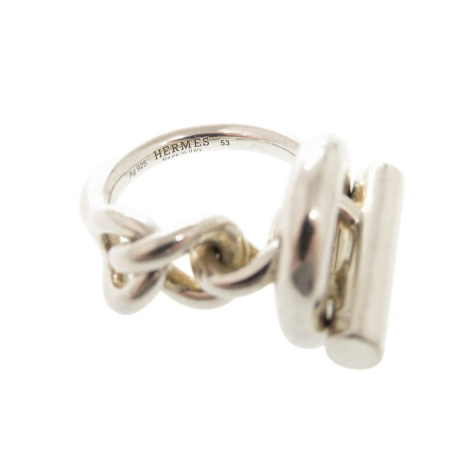 Silver Ring Band Hermes 925 - 6