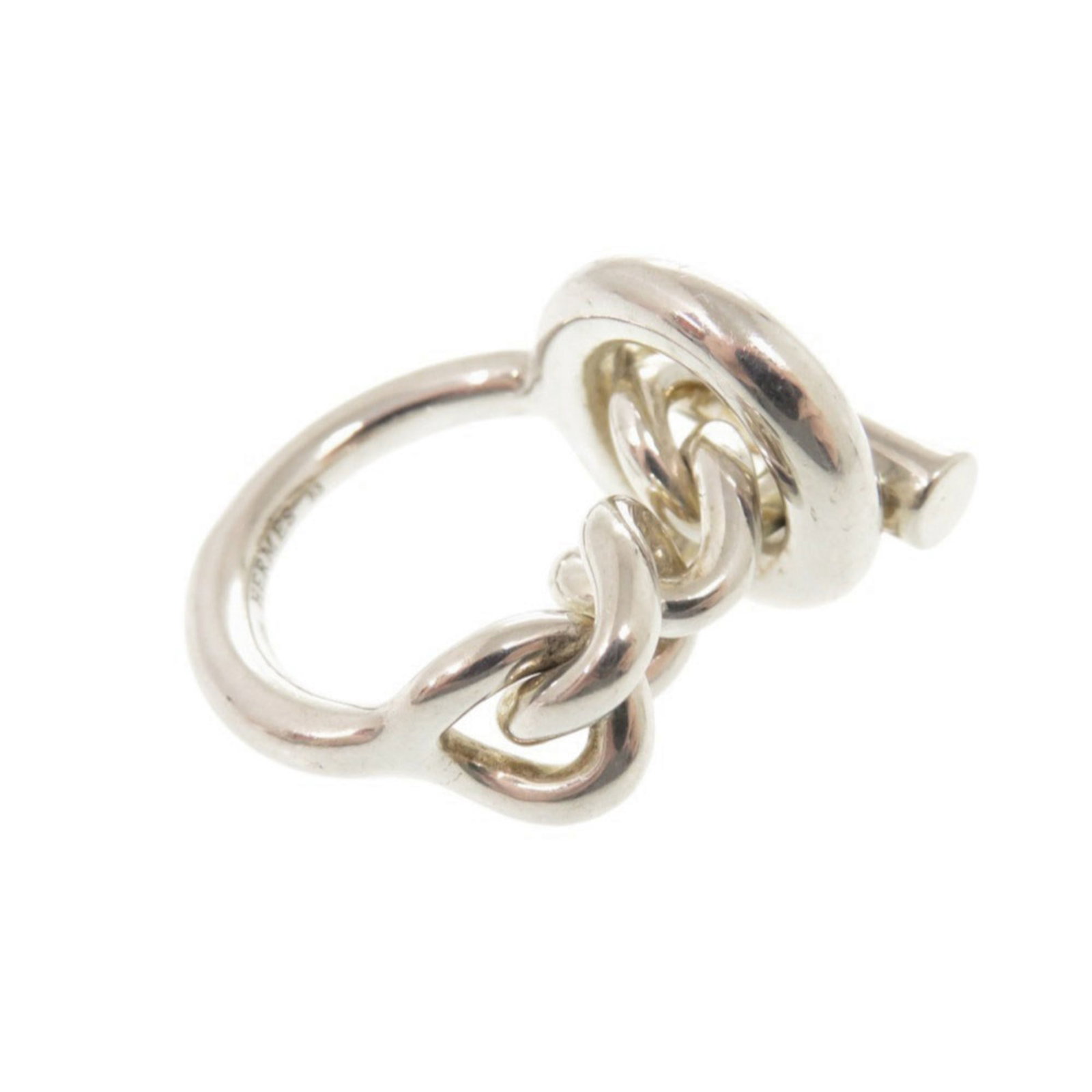 Silver Ring Band Hermes 925 - 8