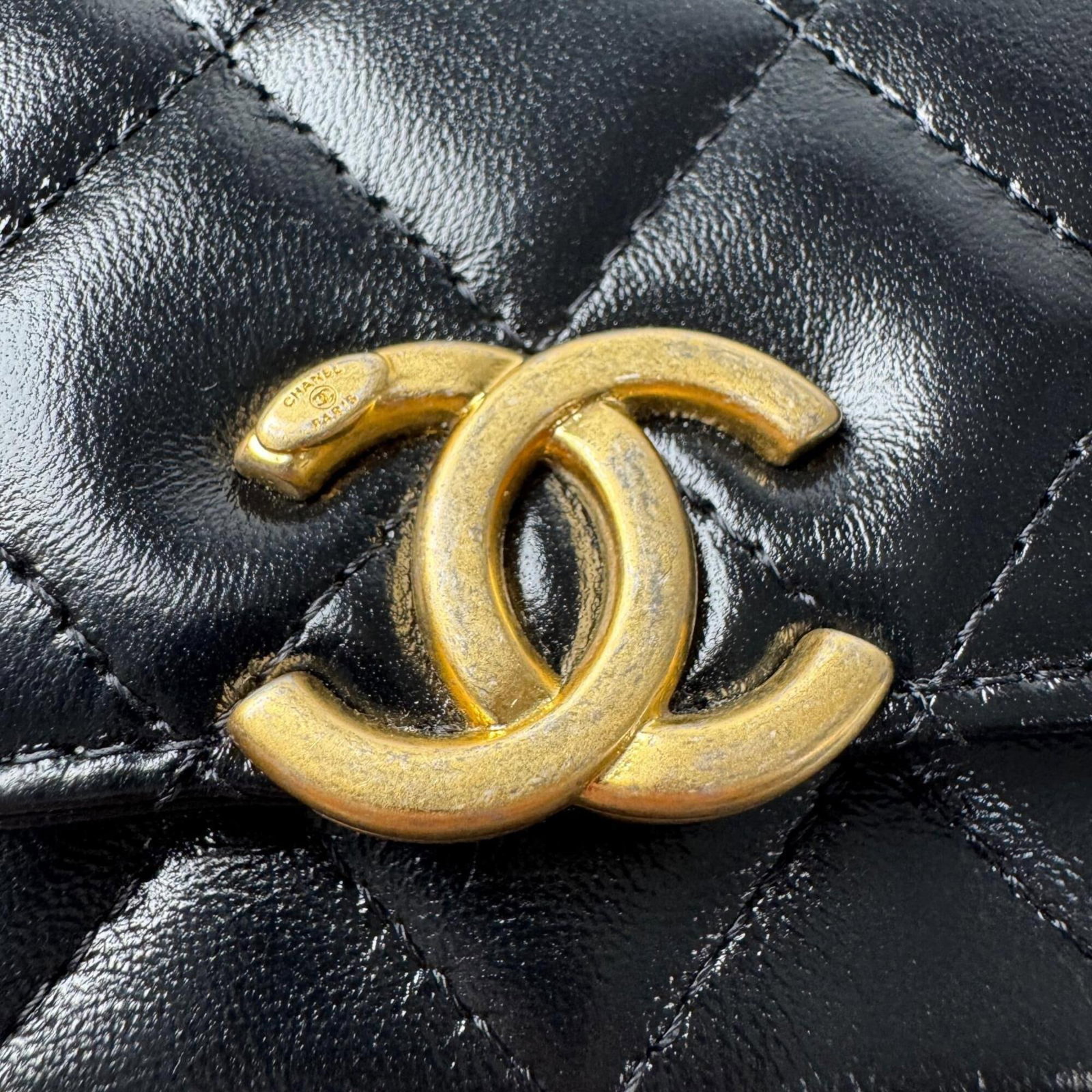 Handbag Leather Charm Chanel - 13