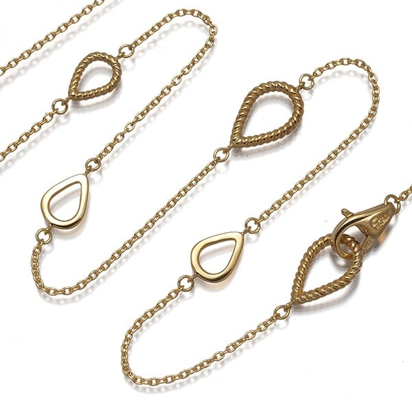 Chain Necklace Teardrop Long 18K YG Star Jewelry Lariat: Chain Necklace Teardrop Long 18K YG Star Jewelry Lariat The Chain Necklace Teardrop Long in 18K Yellow Gold is a stunning piece from the Raliat collection, featuring a delicate chain design with a