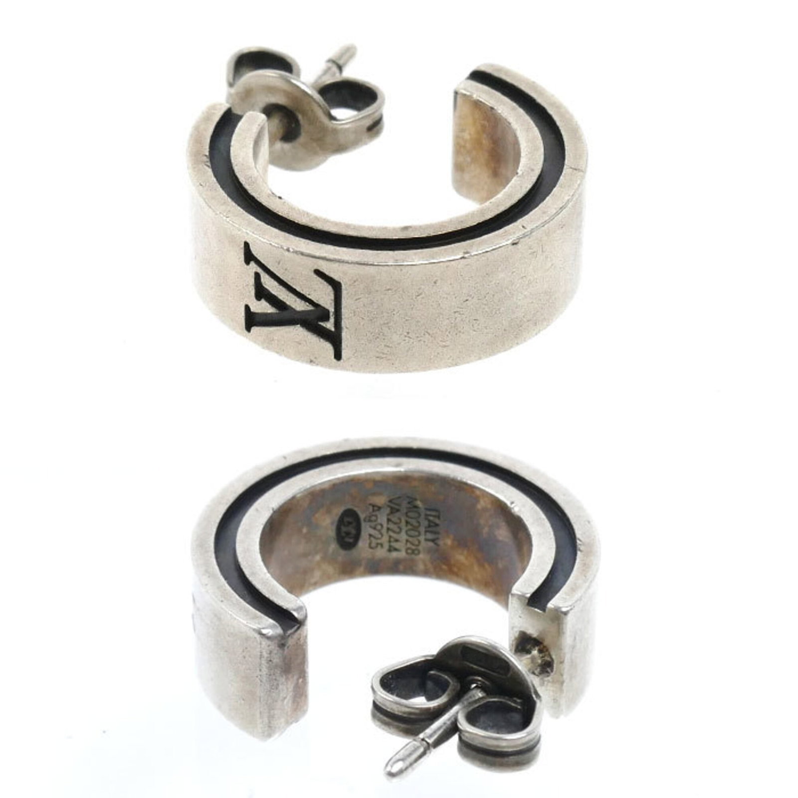 Louis Vuitton stud earrings silver 925 - 3
