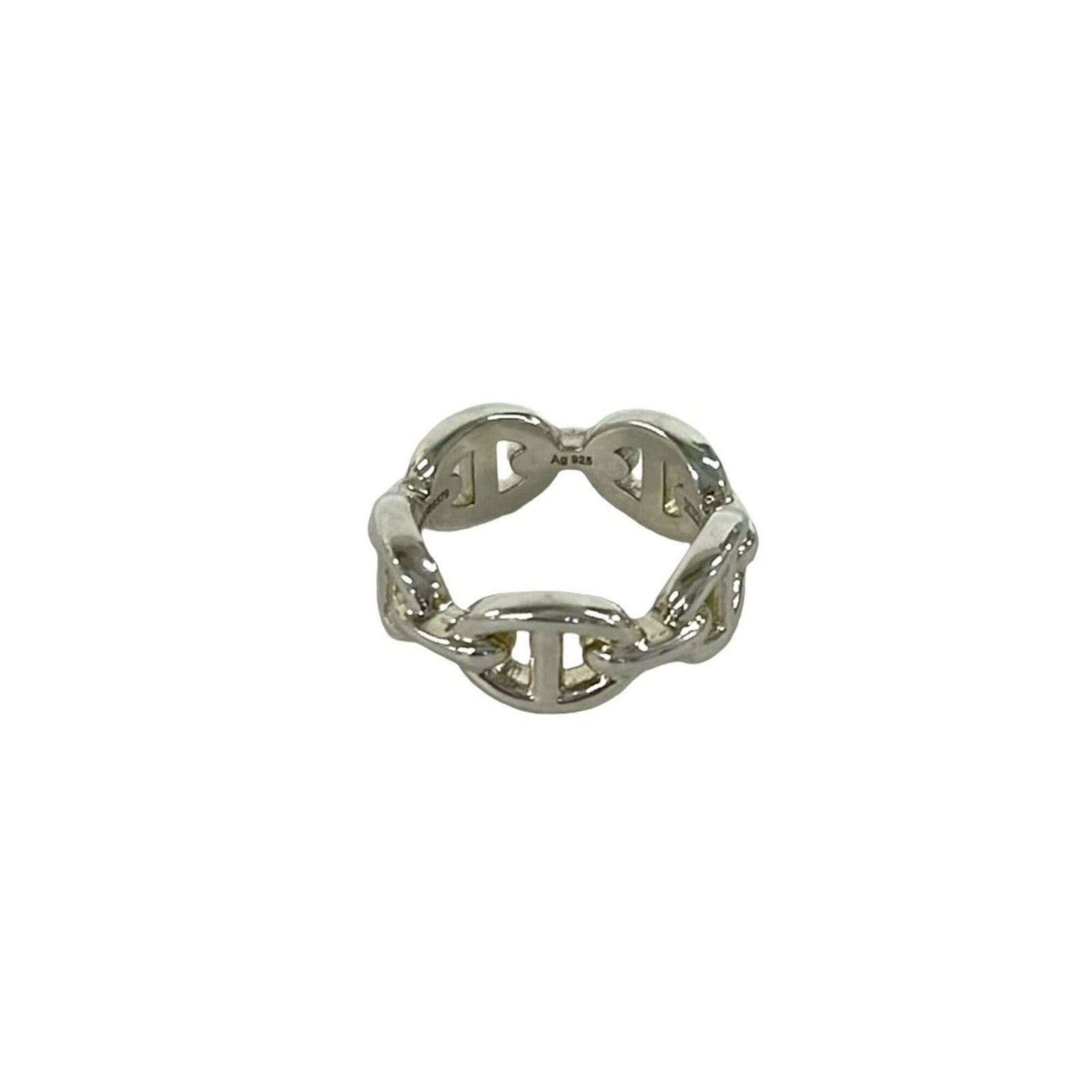 Silver Ring Band Hermes 925 - 5