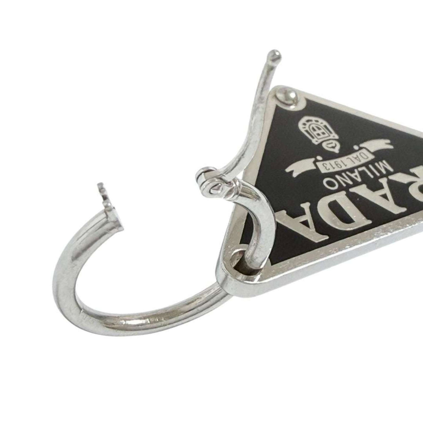 Silver Drop Earrings Prada 925 - 3