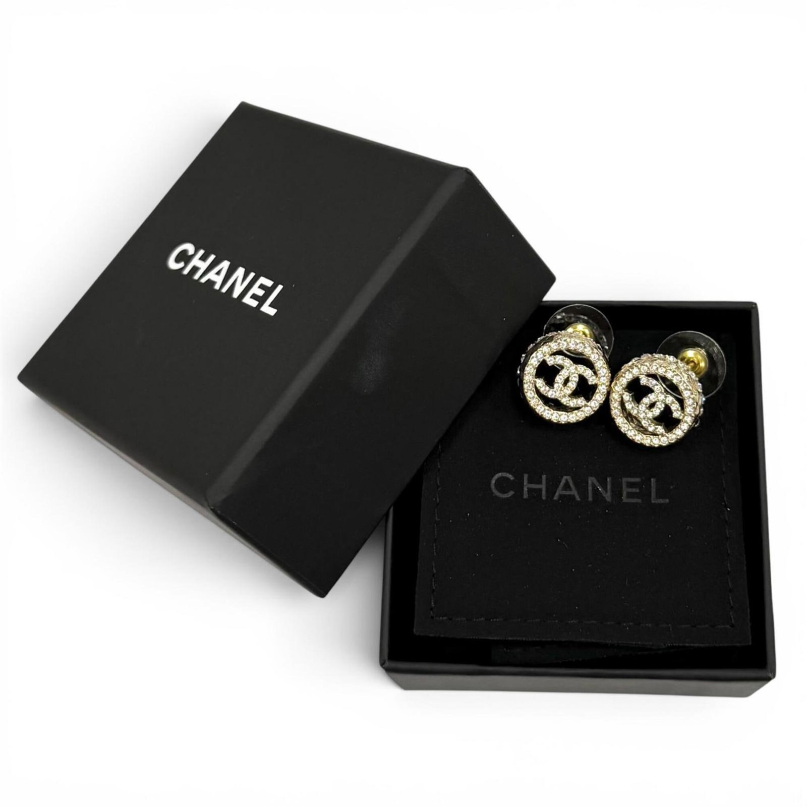 Rhinestone stud earrings Chanel - 2