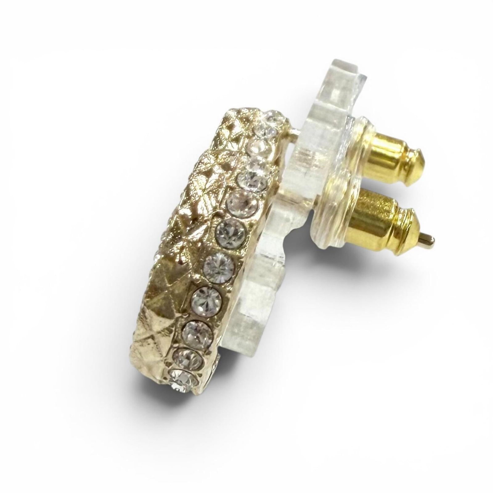 Rhinestone stud earrings Chanel - 3