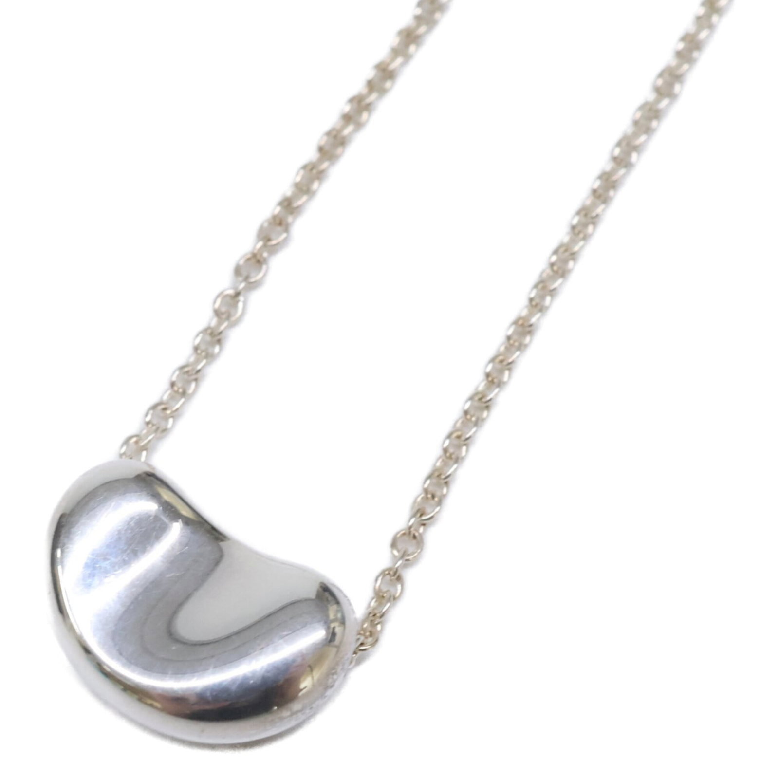 Silver Women's 925 Elsa Peretti Tiffany Necklace Bean By (1 of 8)