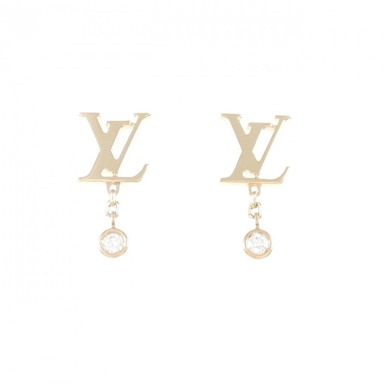 Stud earrings yellow gold 18k by Louis Vuitton: Stud earrings yellow gold 18k by Louis Vuitton Stud earrings in 18k yellow gold, a hallmark of Louis Vuitton's iconic style. These elegant accessories come with a sturdy box for safekeeping. A timeles