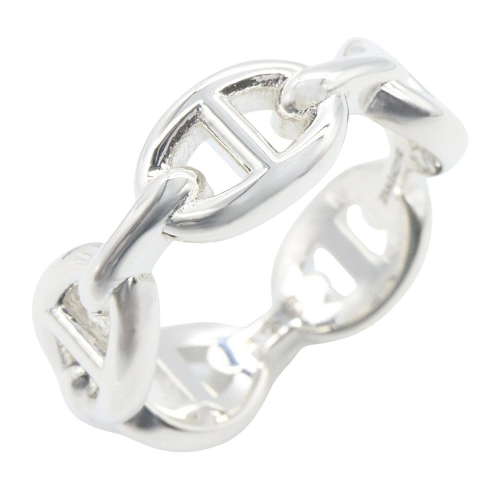 Silver Ring Band Hermes 925: Silver Ring Band Hermes 925 Silver Ring Band Hermes 925 features a sleek and modern design, crafted from high-quality silver 925 material. This elegant band ring is available in US size 7 and JP size
