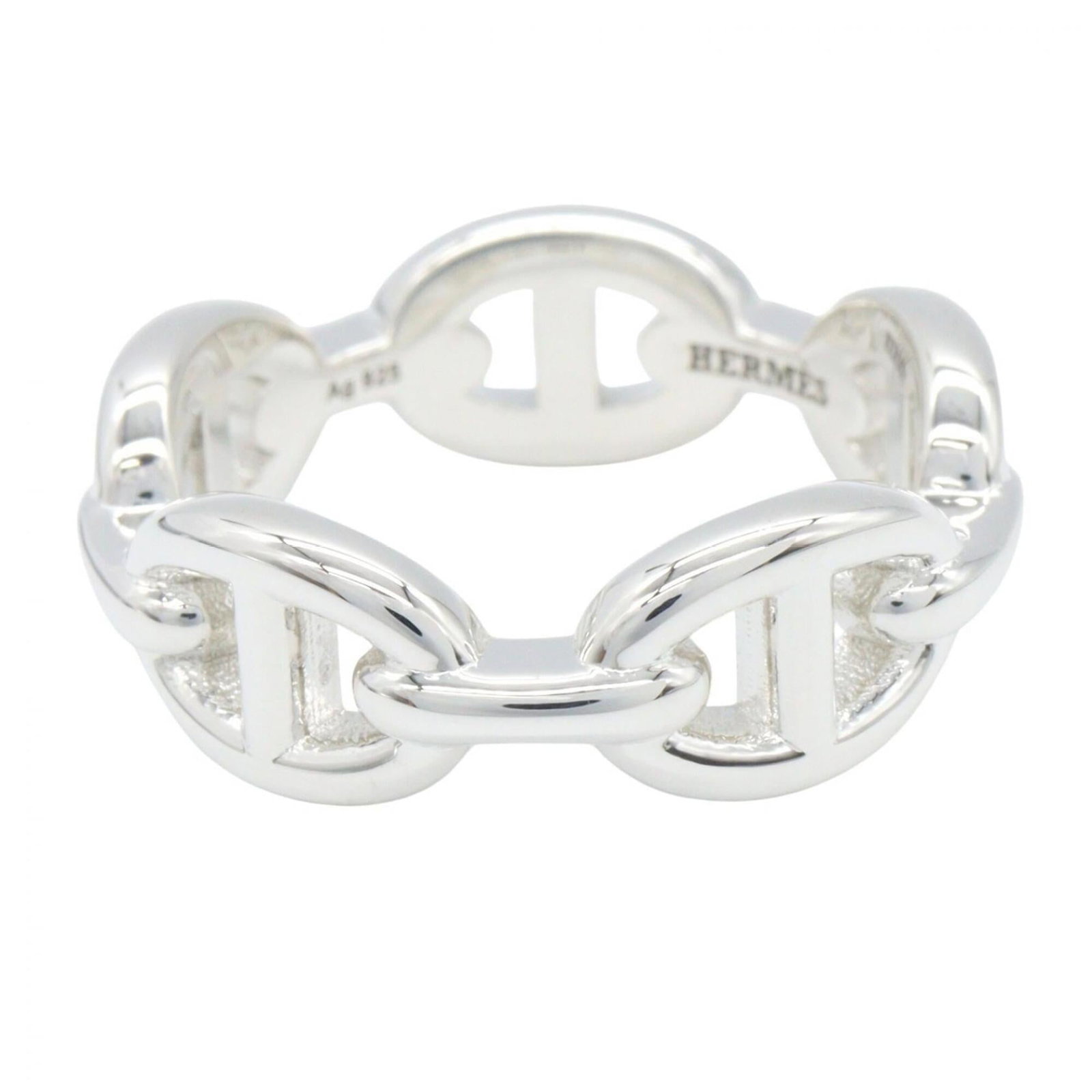 Silver Ring Band Hermes 925 - 3