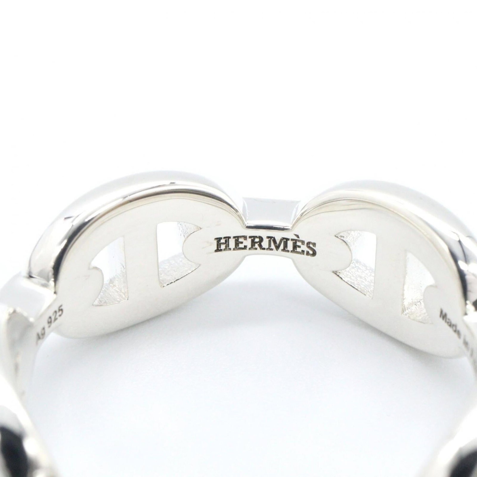 Silver Ring Band Hermes 925 - 4