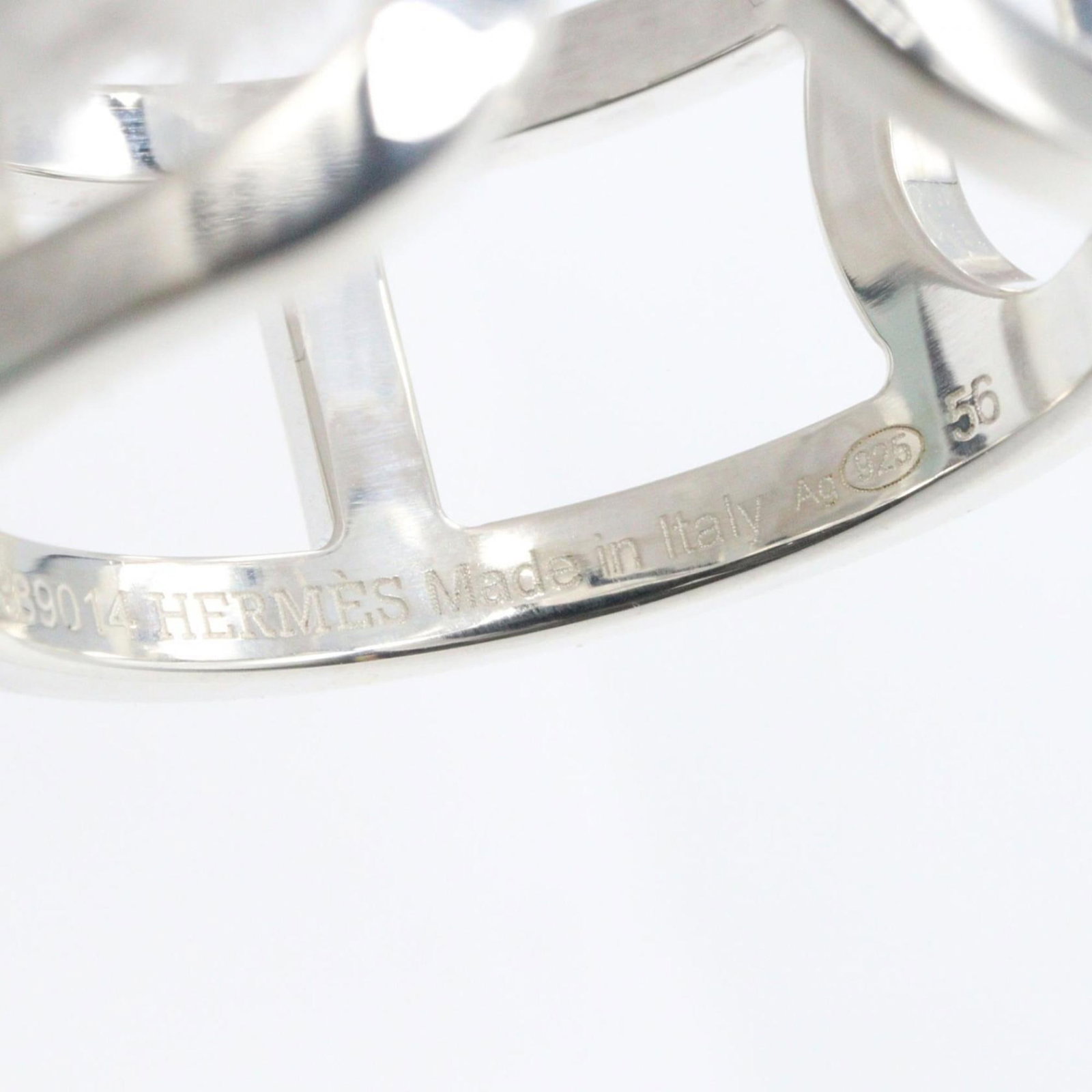 Silver Ring Band Hermes 925 - 4