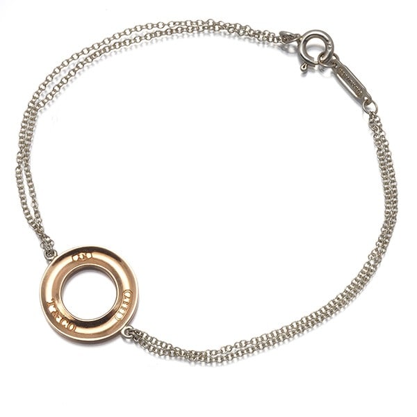 Rubedo Metal 925 Sterling Silver Circle Bracelet Tiffany&Co 1837: Rubedo Metal 925 Sterling Silver Circle Bracelet Tiffany&Co 1837 Rubedo Metal 925 Sterling Silver Circle Bracelet from Tiffany & Co. 1837 features a unique design with an inner circumference of