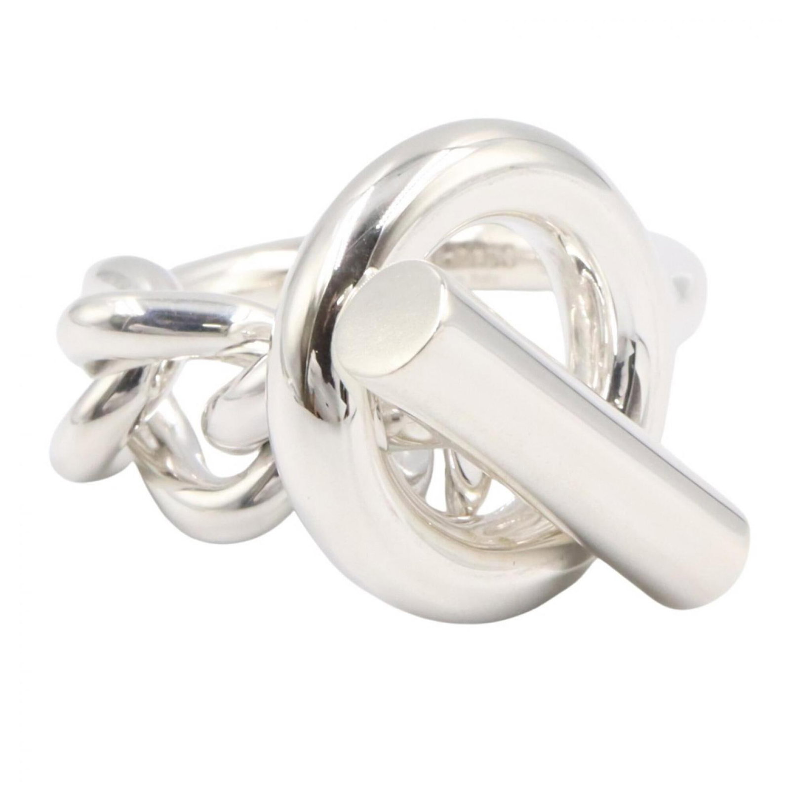 Silver Ring Band Hermes 925 - 2