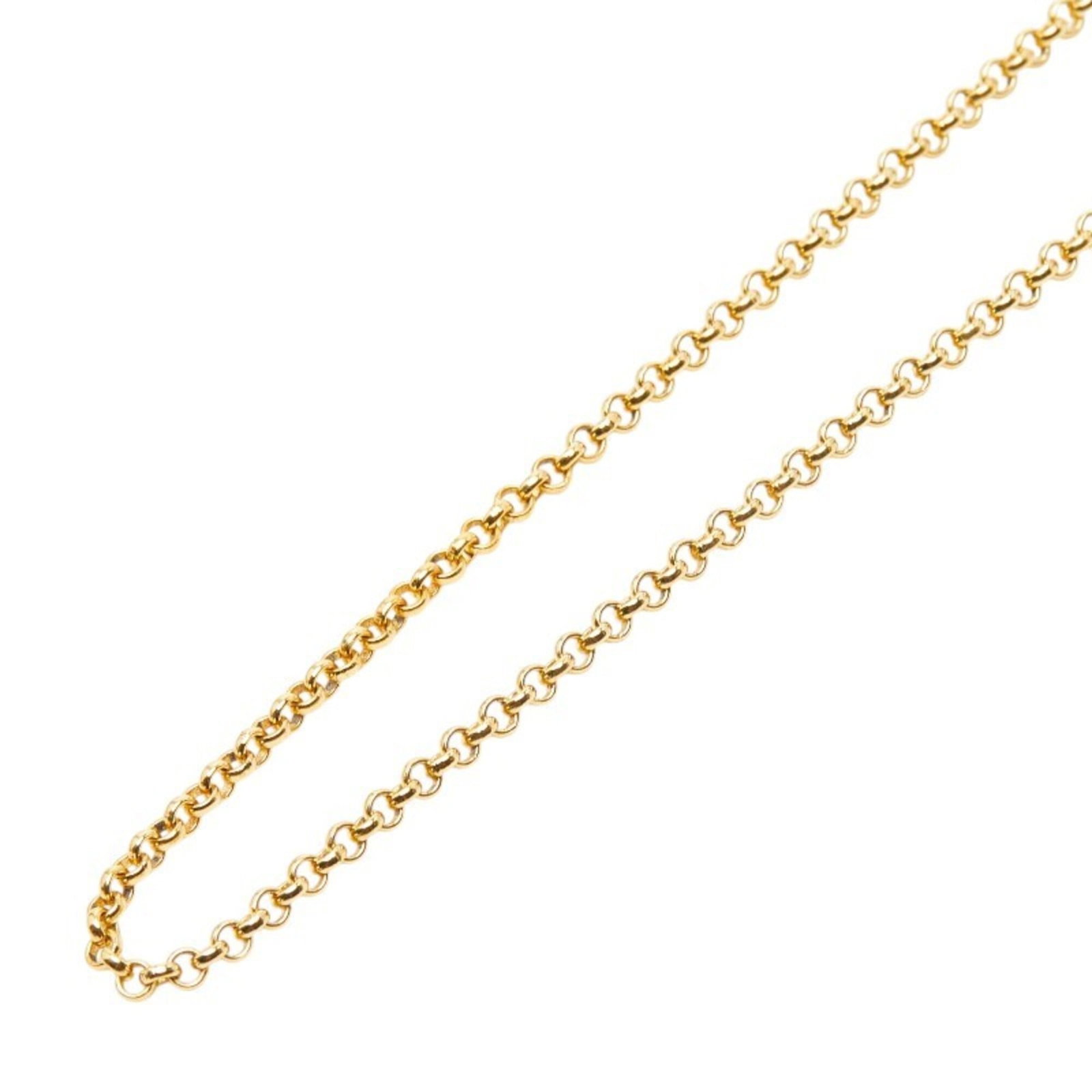Christian Dior Cd Logo Rhinestone Long Necklace Gold Plated Women'S: Christian Dior Cd Logo Rhinestone Long Necklace Gold Plated Women'S Christian Dior's Cd Logo Rhinestone Long Necklace boasts a striking gold plating finish and an eye-catching design featuring
