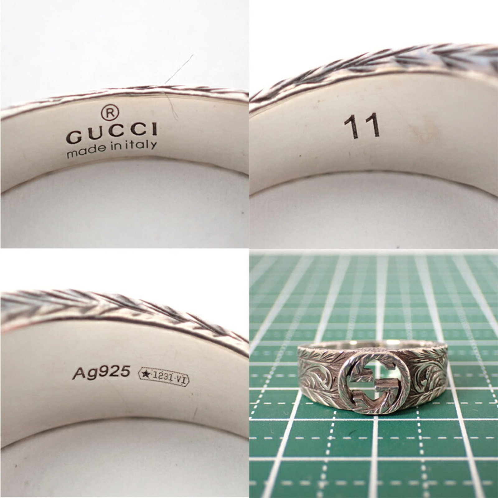 Sterling Silver 925 Ring By Gucci - 11