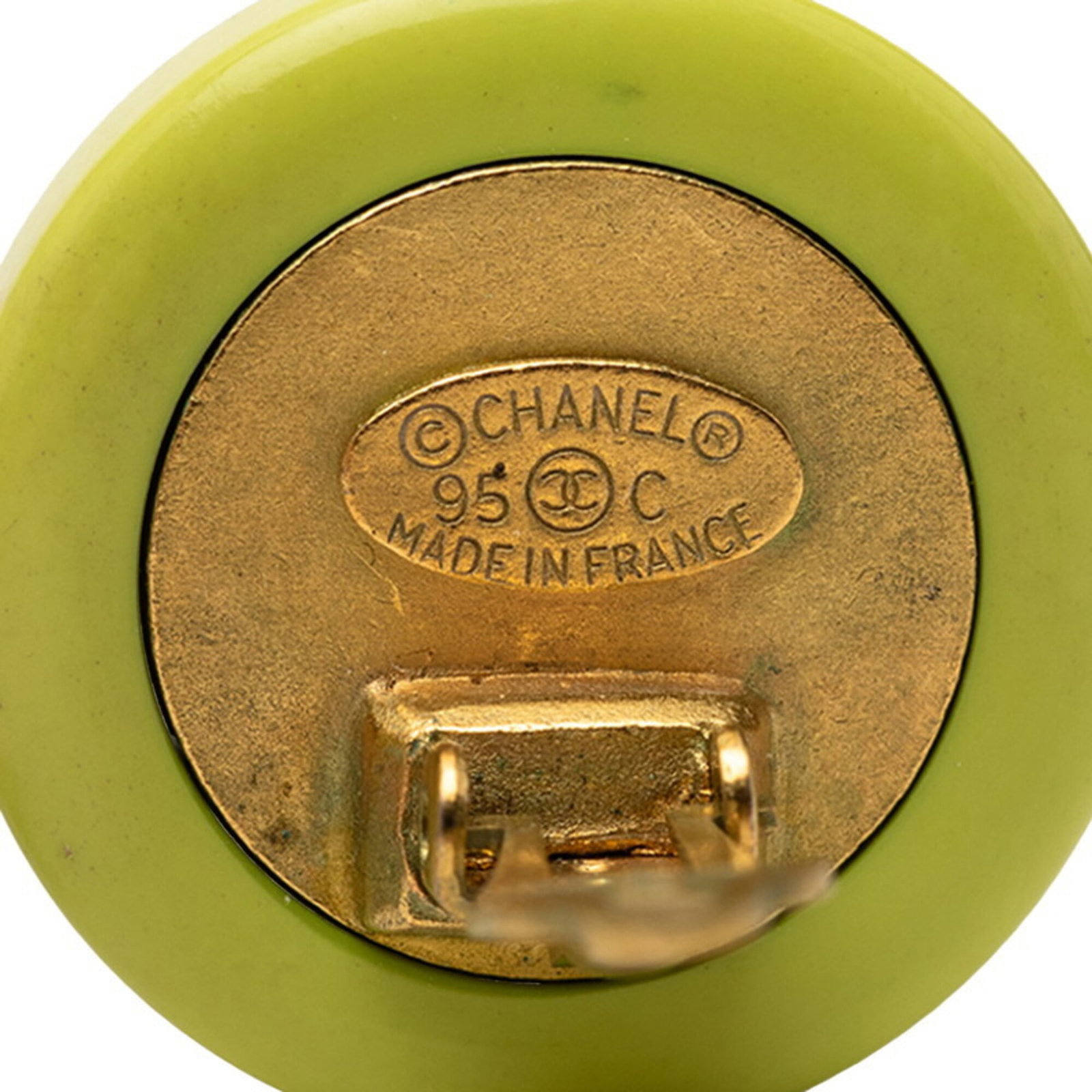 Clip earrings plastic from Chanel - 3