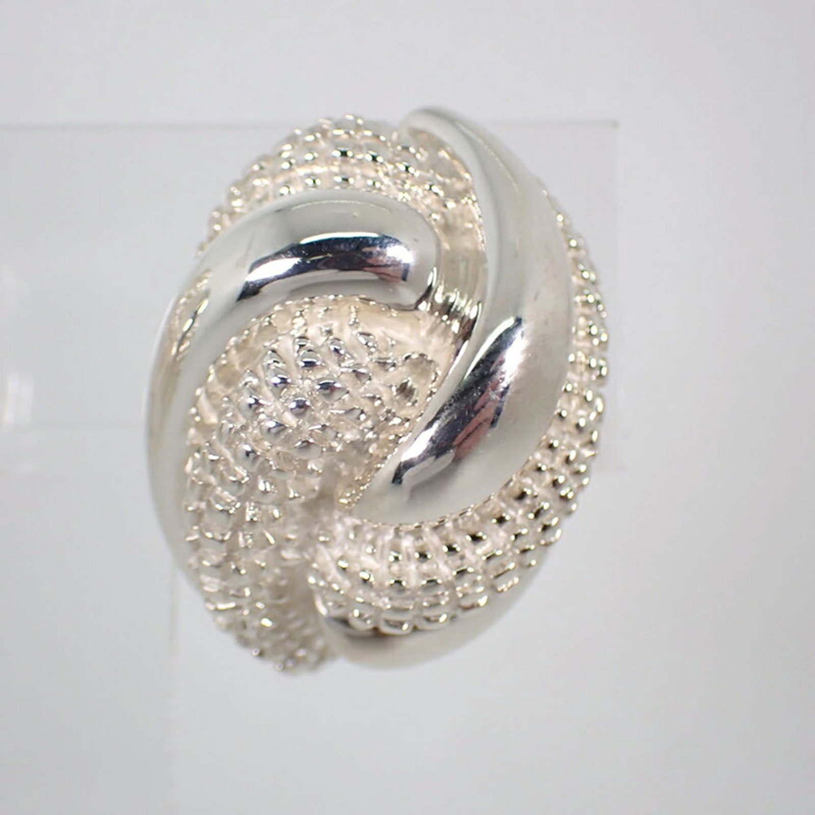 Sterling Silver Clip Earrings Tiffany - 4