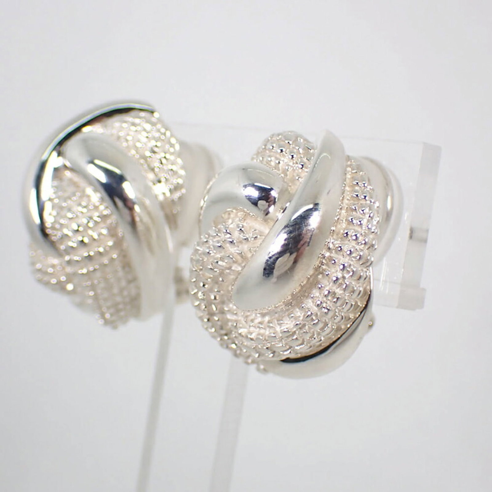Sterling Silver Clip Earrings Tiffany - 5