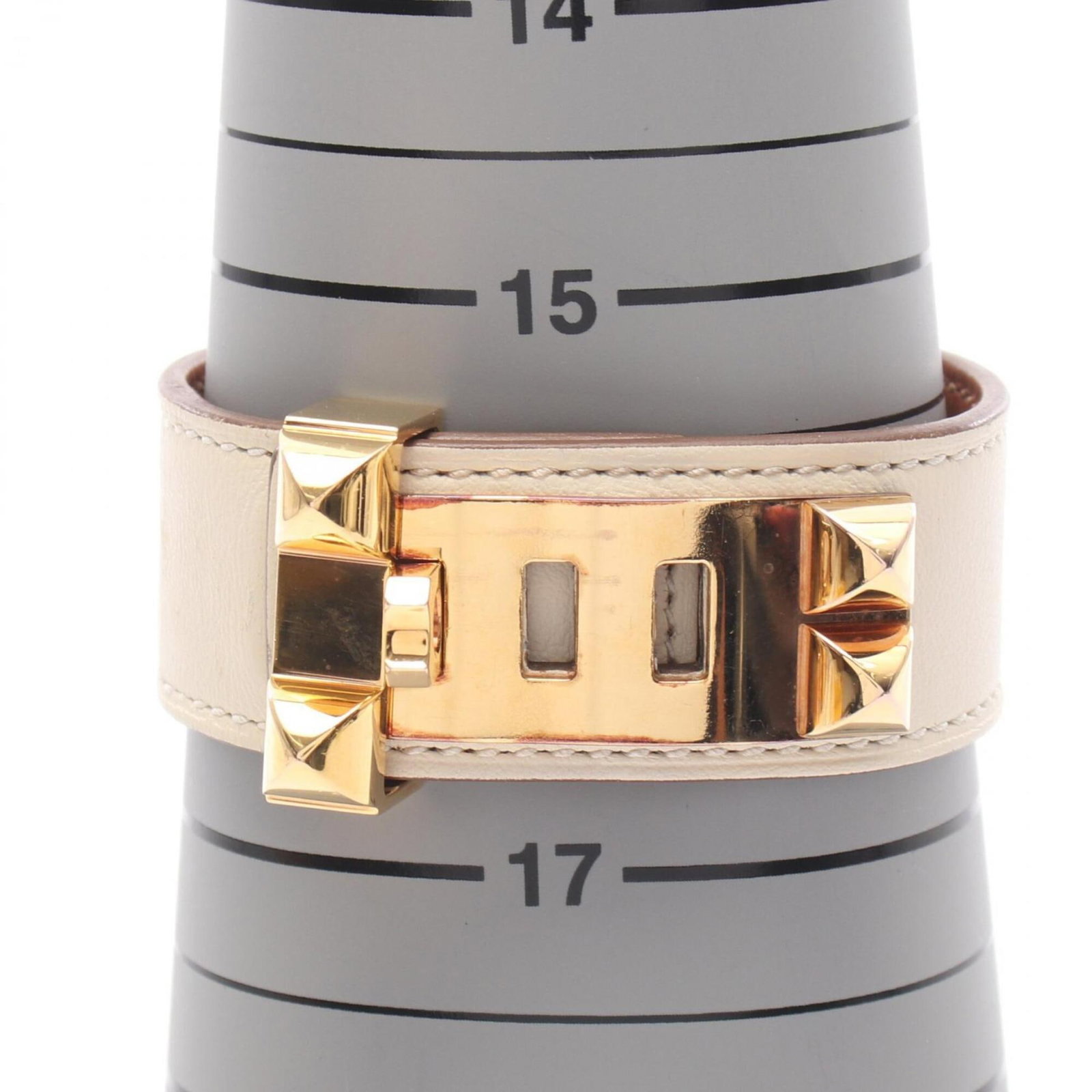 Hermes Bangle Gold Plating Leather - 5