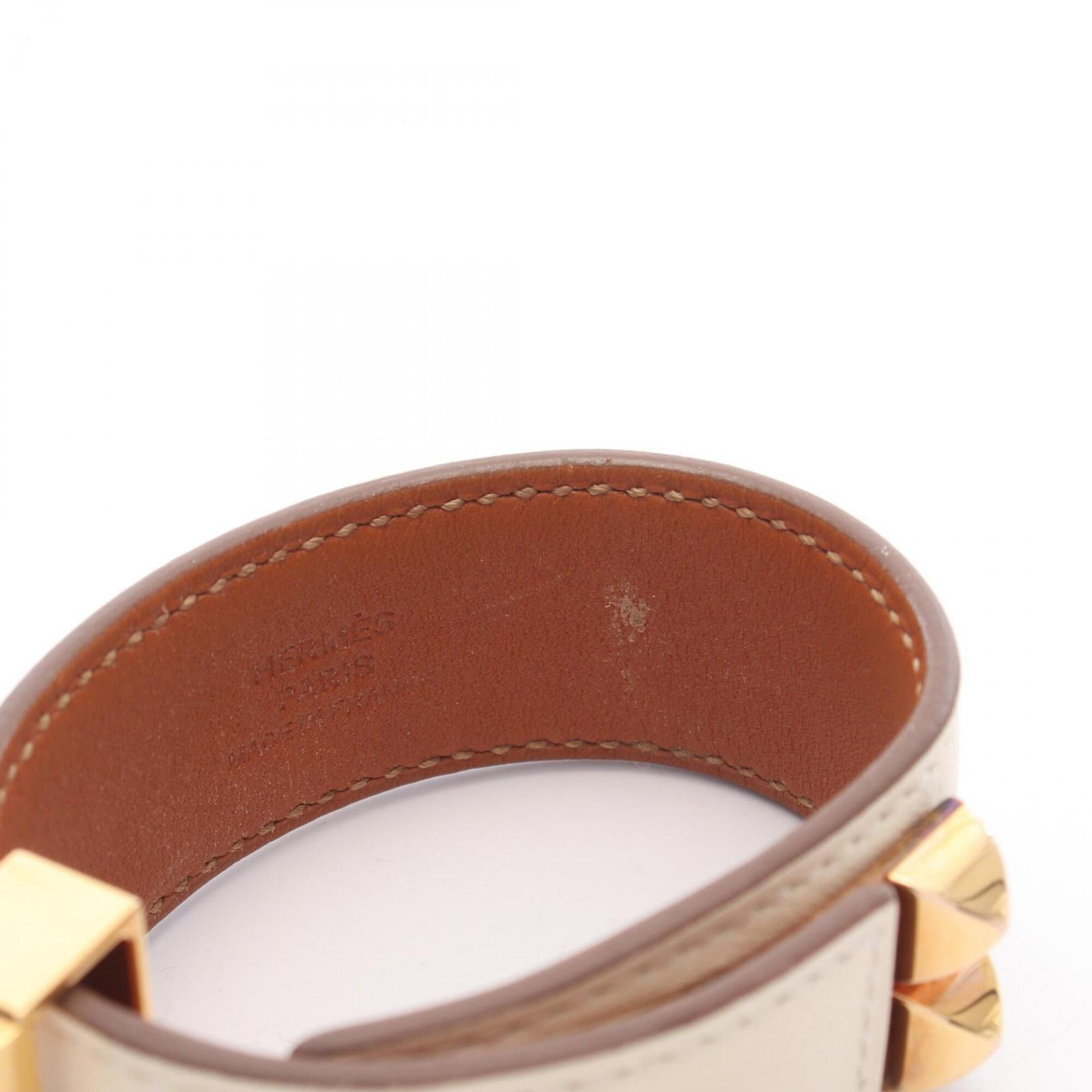 Hermes Bangle Gold Plating Leather - 6