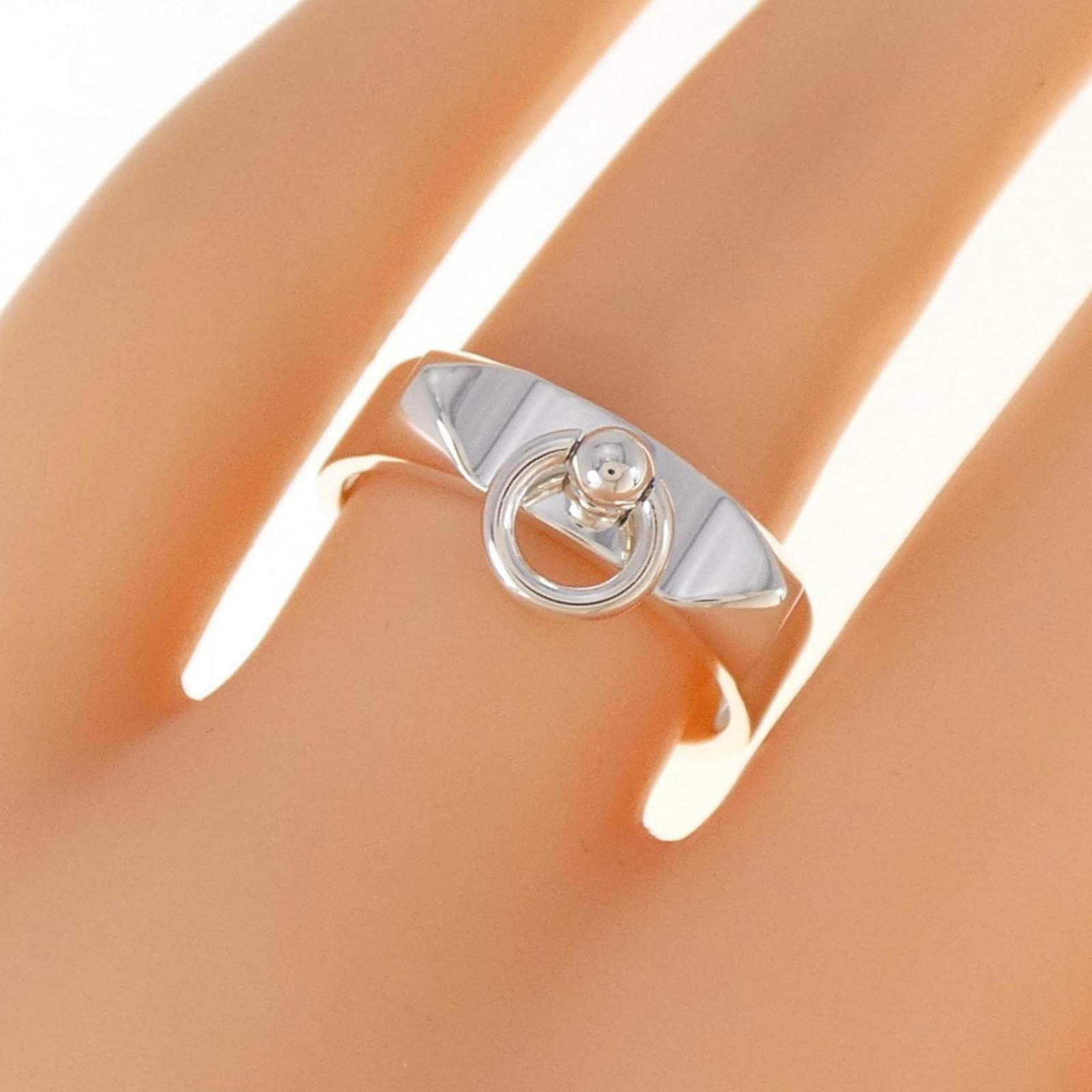 Silver Ring Band Hermes 925 - 5