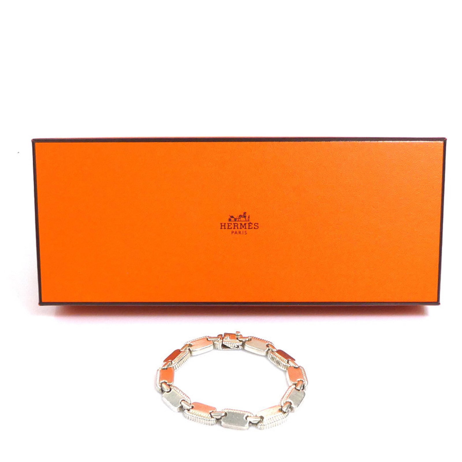 Silver Charm Hermes Bracelet - 11