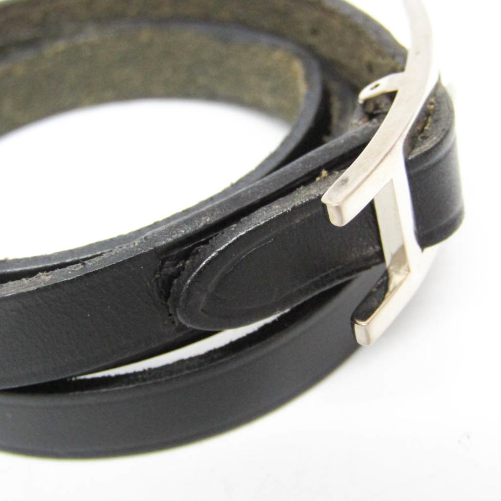 Leather metal bangle hermes - 4
