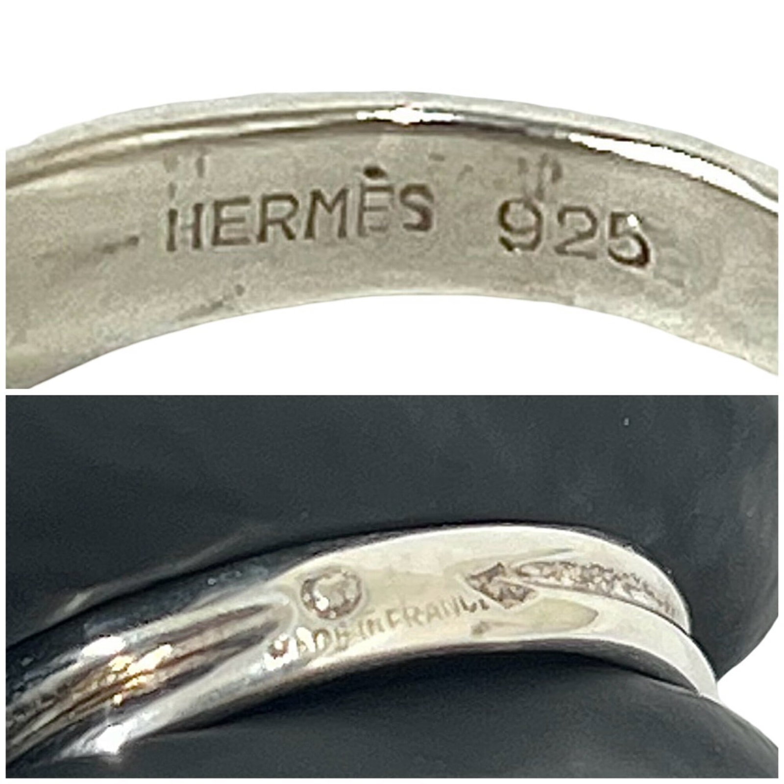 Silver Ring Band Hermes 925 - 3