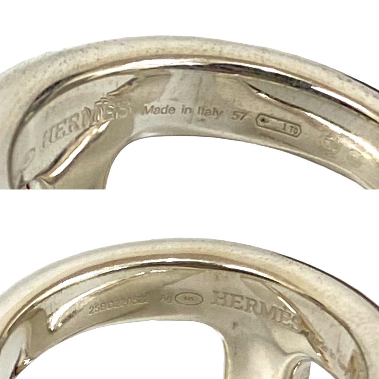 Silver Ring Band Hermes 925 - 2