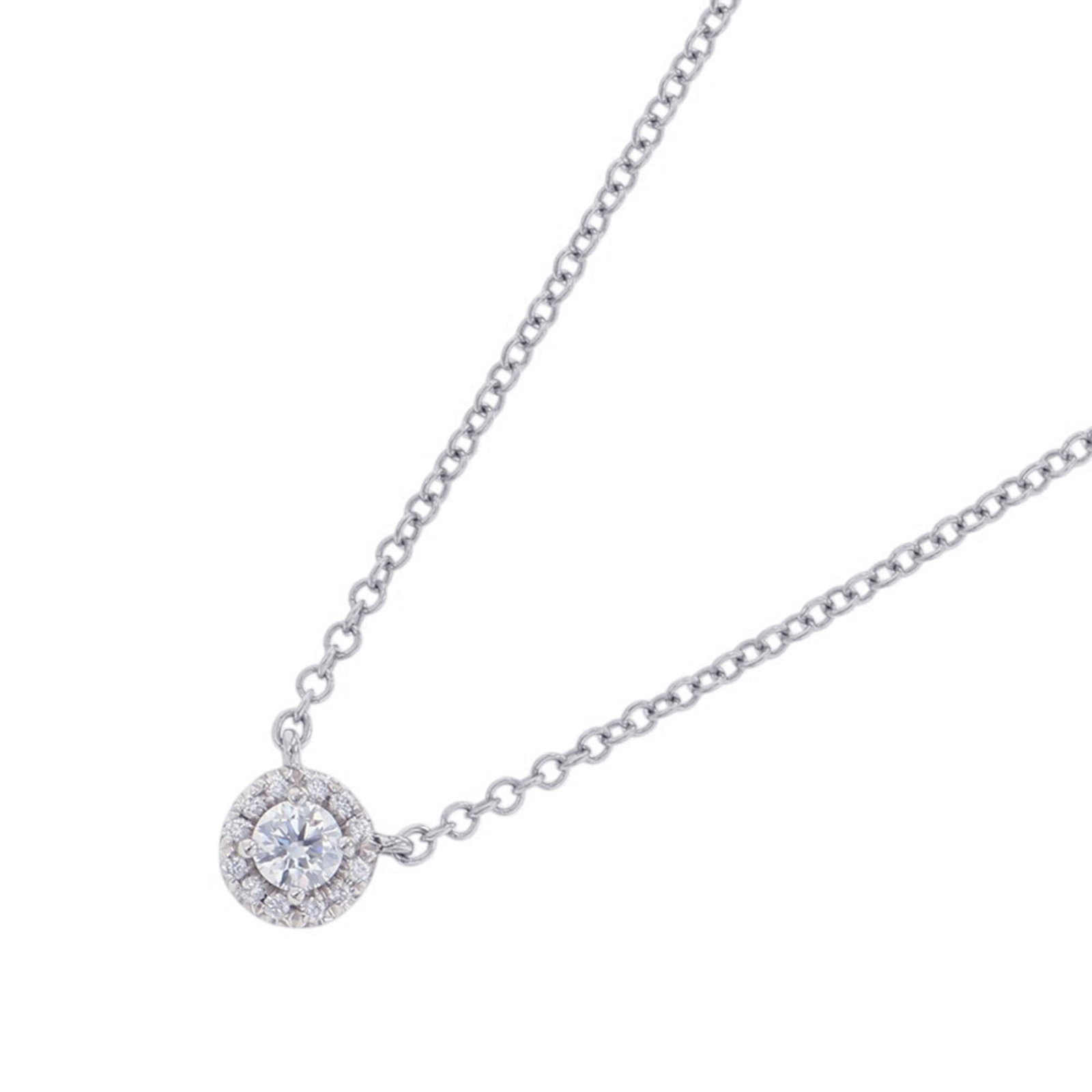Tiffany & Co. Soleste Pendant Necklace Diamonds Approx. 0.16Ct Total Pt950 Platinum Item Number: Tiffany & Co. Soleste Pendant Necklace Diamonds Approx. 0.16Ct Total Pt950 Platinum Item Number Tiffany & Co.'s Soleste Pendant Necklace boasts diamonds weighing approximately 0.16 carats, set in